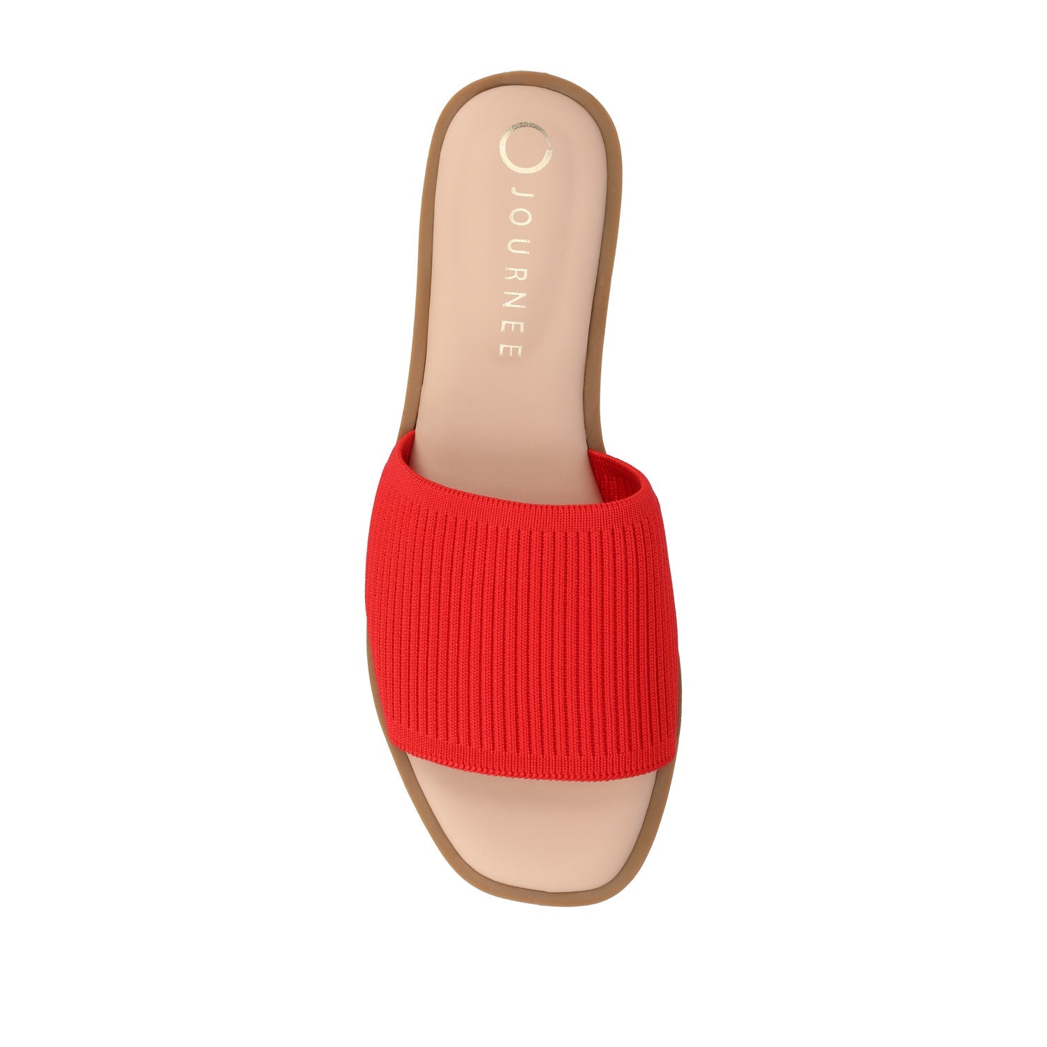 PRISILLA SLIDE SANDALS IN STATEMENT - Red