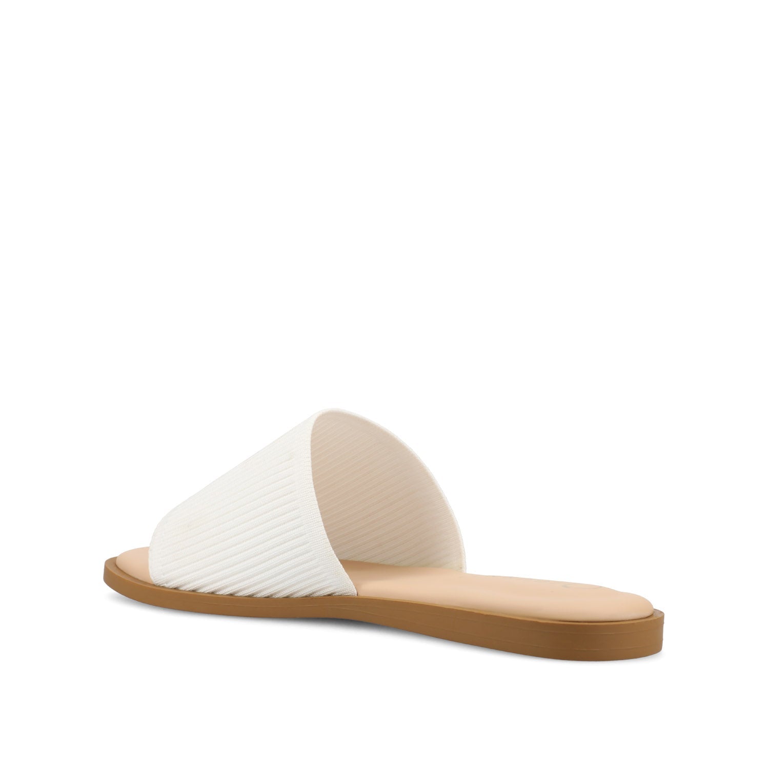 PRISILLA SLIDE SANDALS IN STATEMENT - White