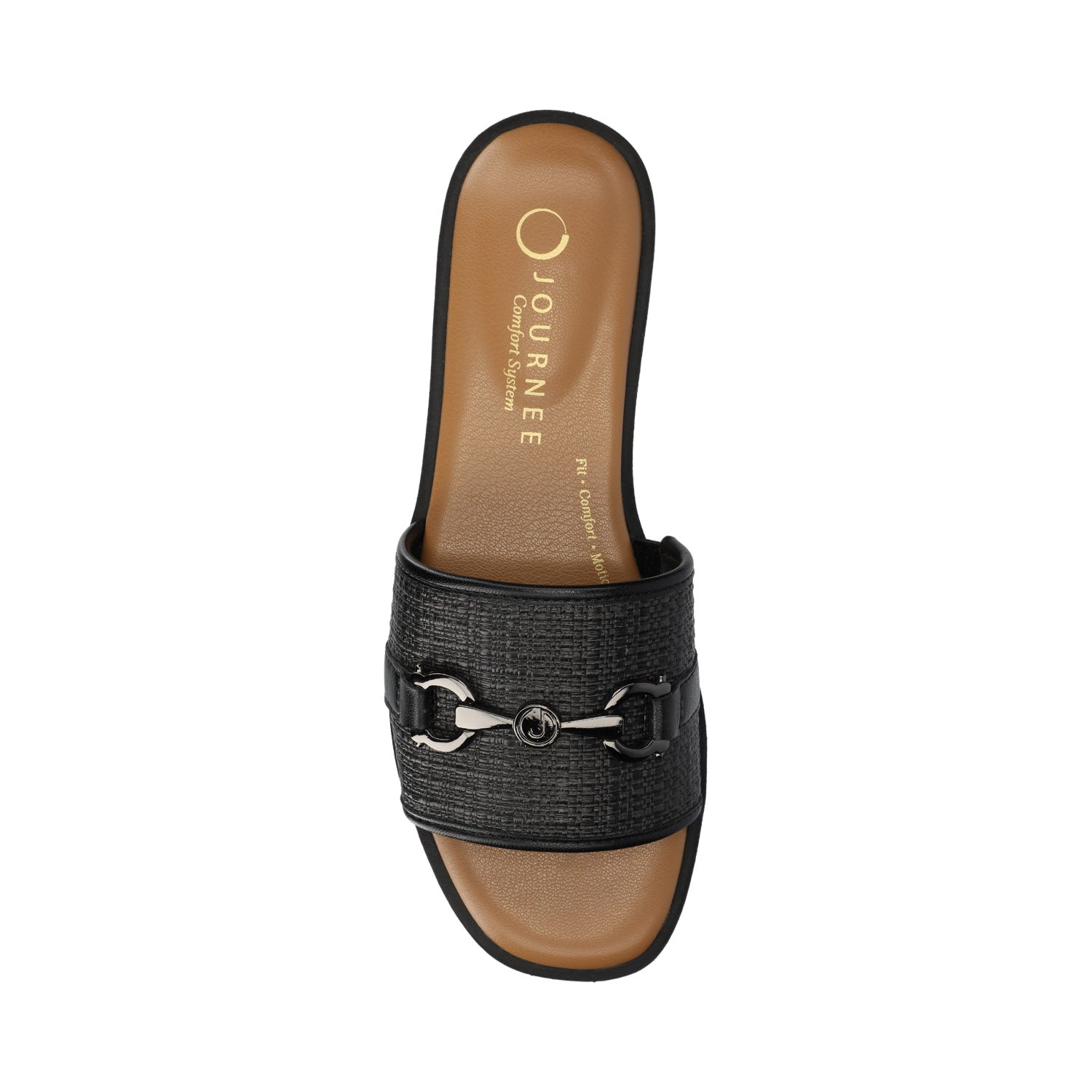 PRIYA SLIP ON SANDALS - Black