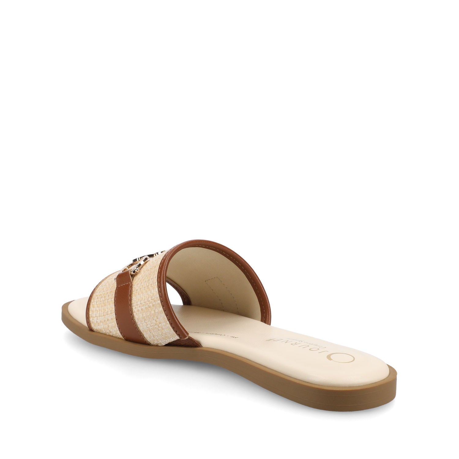 PRIYA SLIP ON SANDALS - Natural Cognac