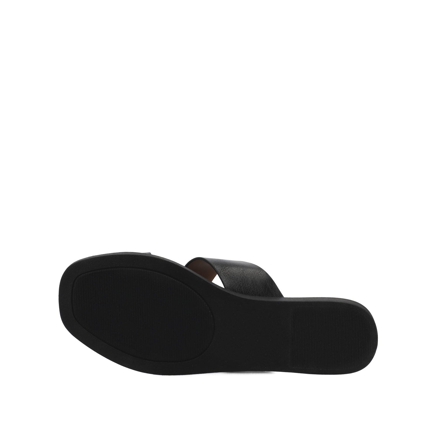 PRIZZIE SLIP ON FLAT SANDALS - Black
