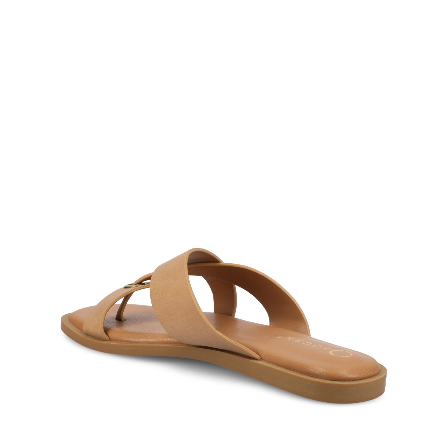 PRIZZIE SLIP ON FLAT SANDALS - Tan