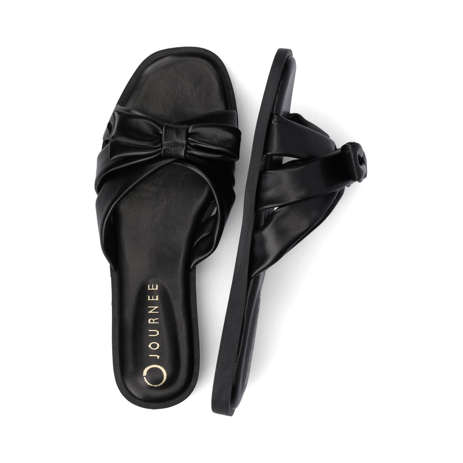 PRYLIN FLAT SANDALS - Black