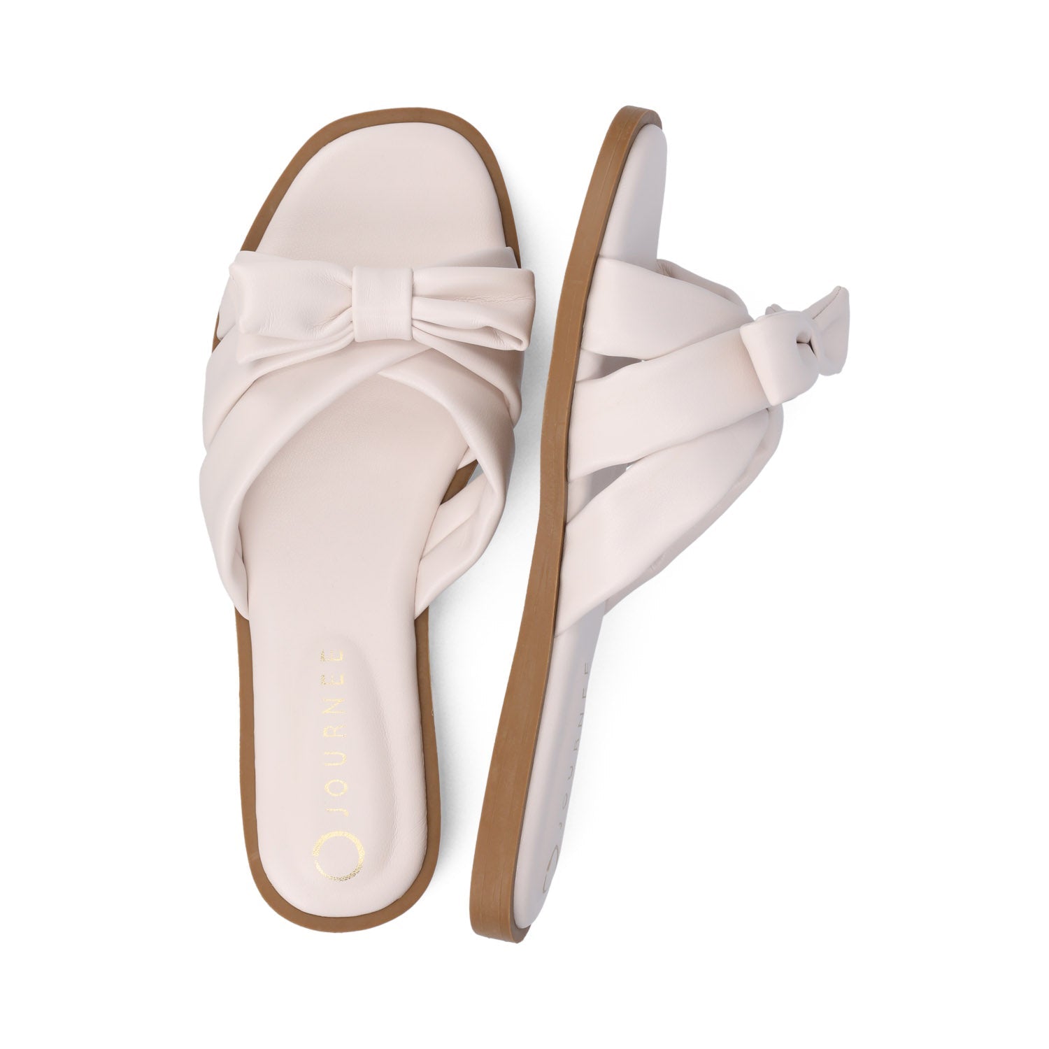 PRYLIN FLAT SANDALS - Bone