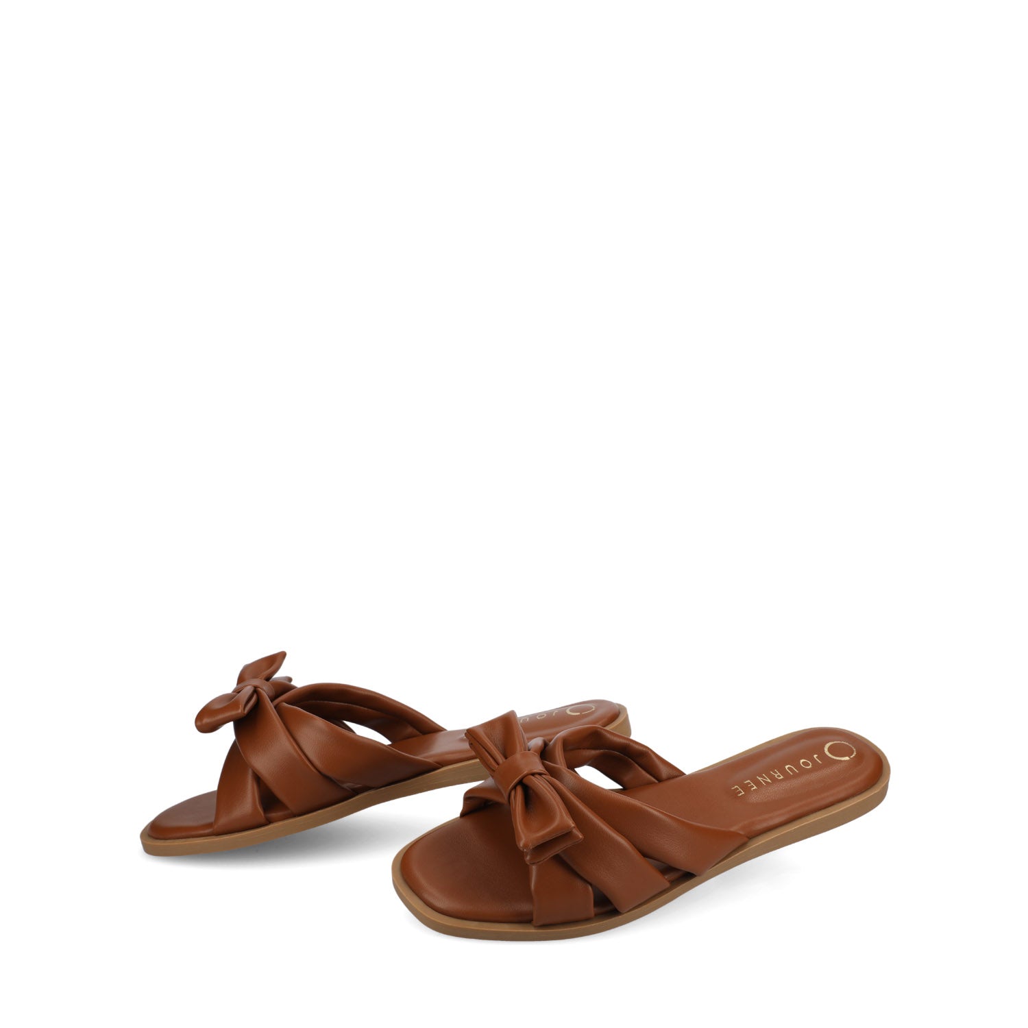 PRYLIN FLAT SANDALS - Cognac