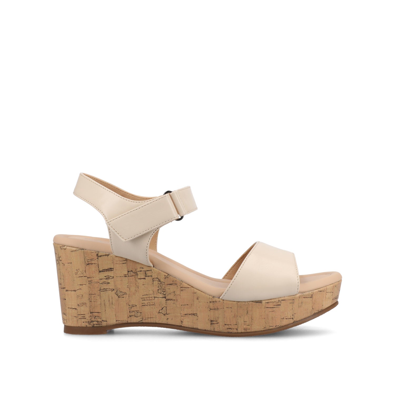 RANAE WEDGE HEELED SANDALS - Bone PU