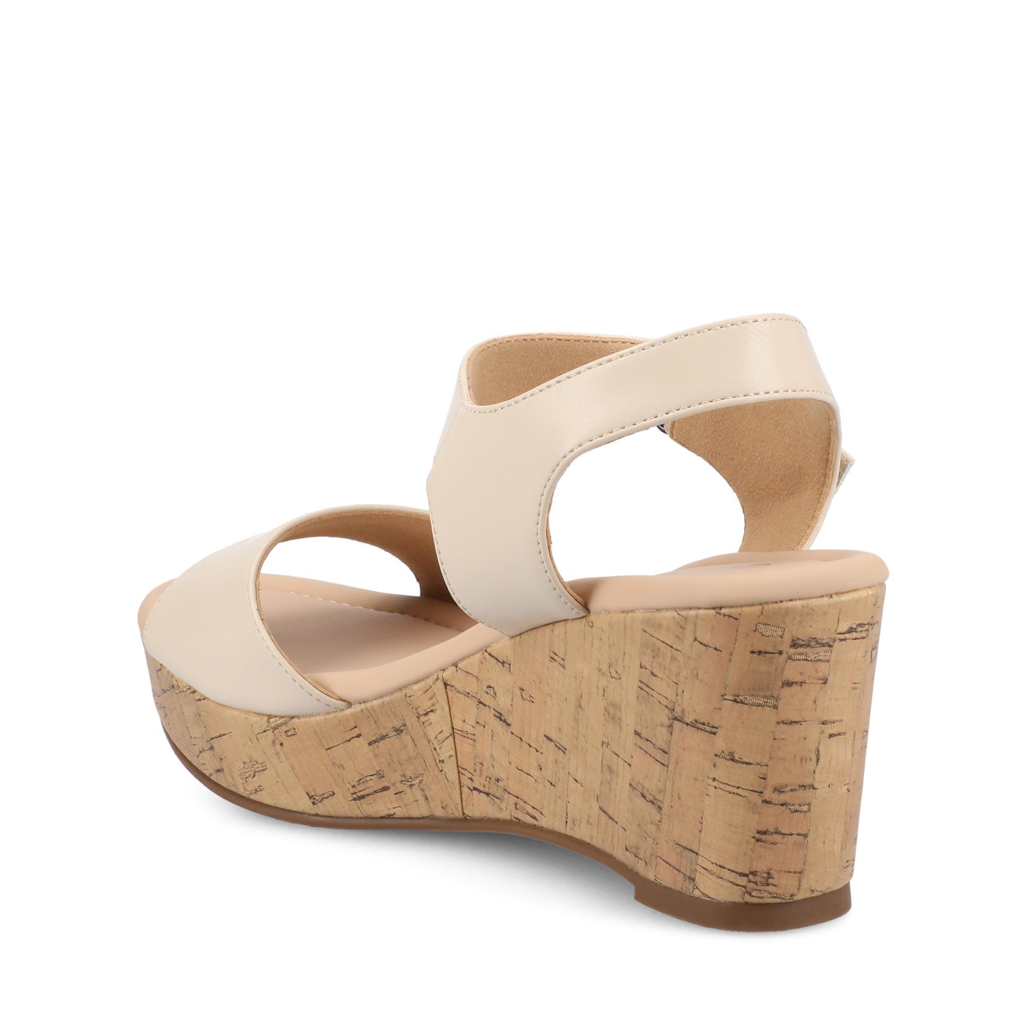 RANAE WEDGE HEELED SANDALS - Bone PU