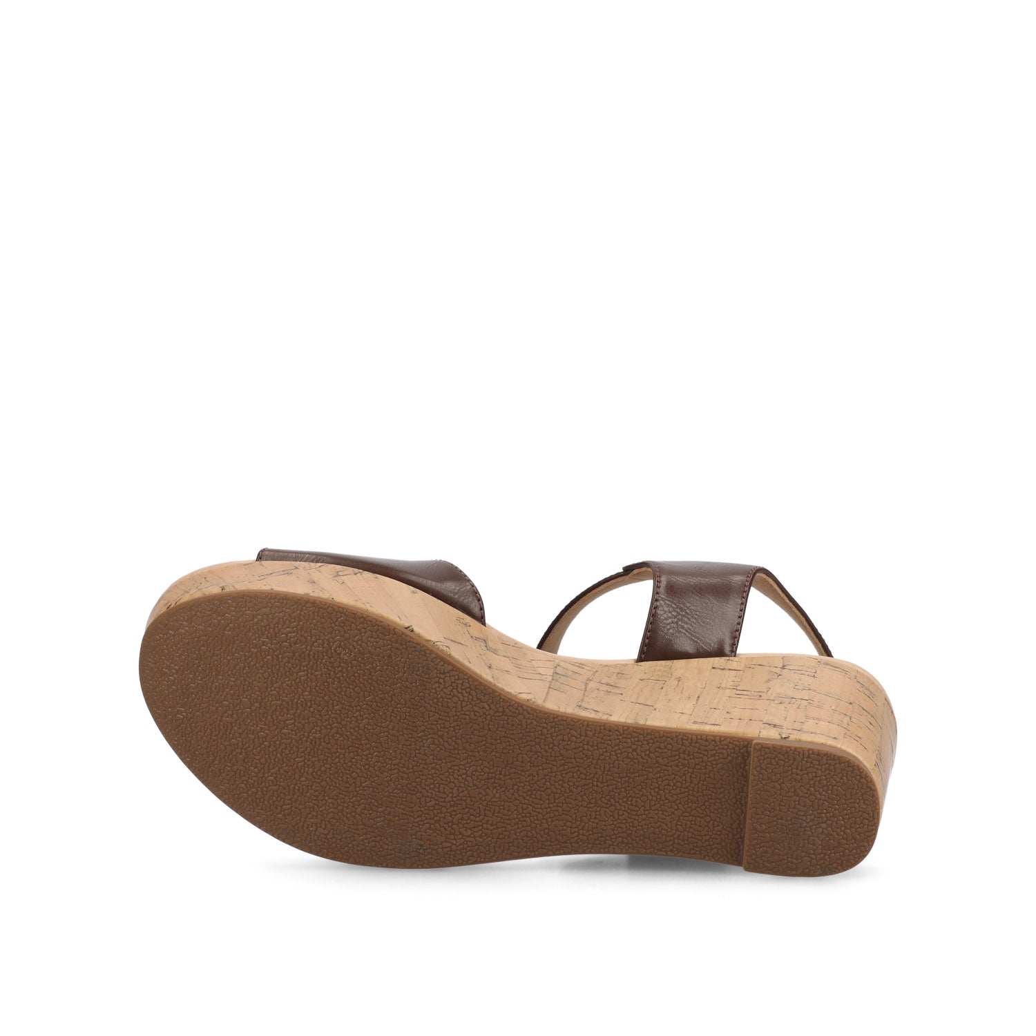 RANAE WEDGE HEELED SANDALS - Brown PU