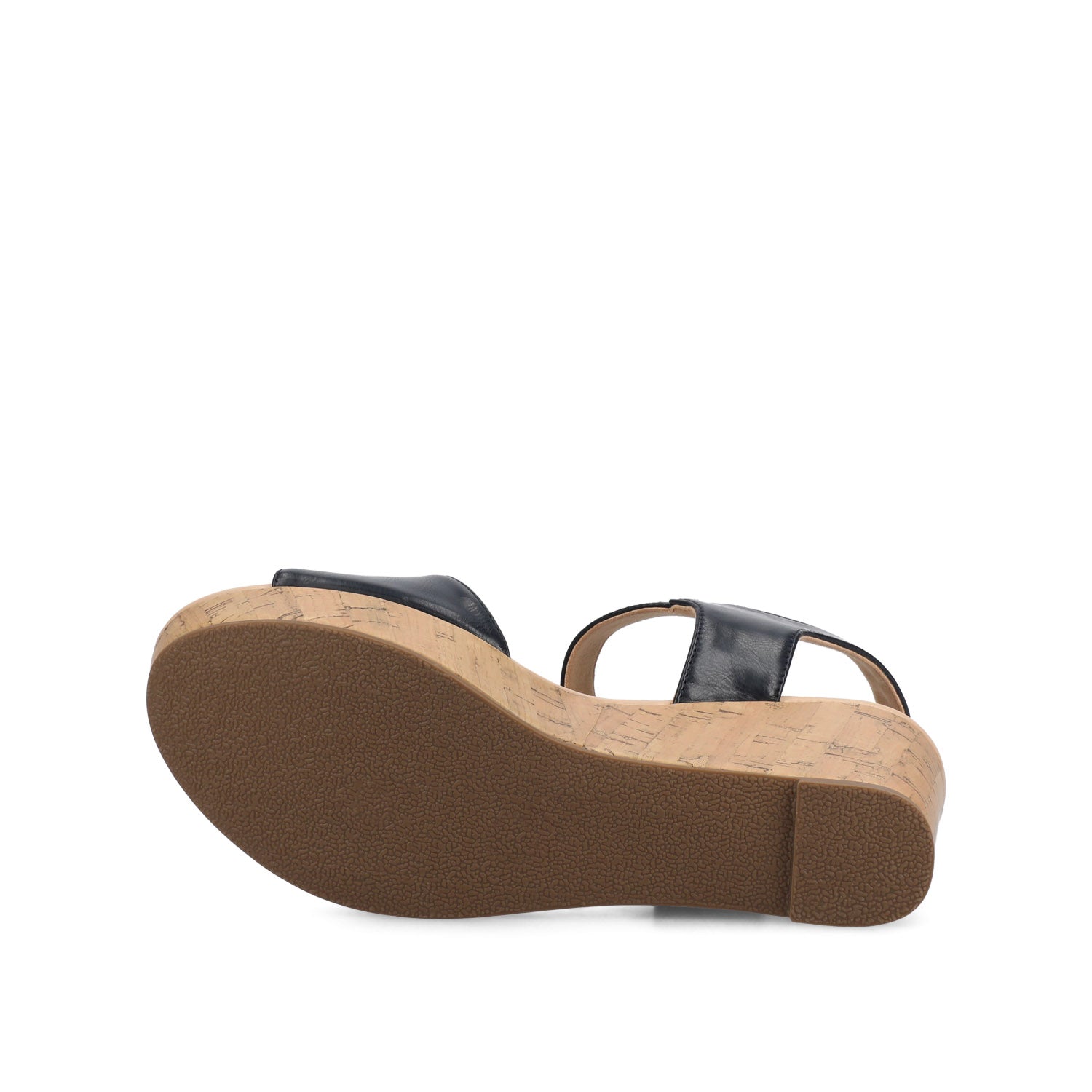 RANAE WEDGE HEELED SANDALS - Navy PU