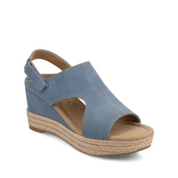 RAYLEIGH ESPADRILLE WEDGES - Denim