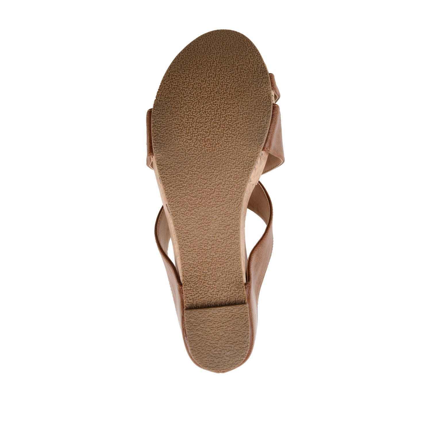 RAYNA WEDGE HEELED SANDAL IN VEGAN LEATHER - Brown