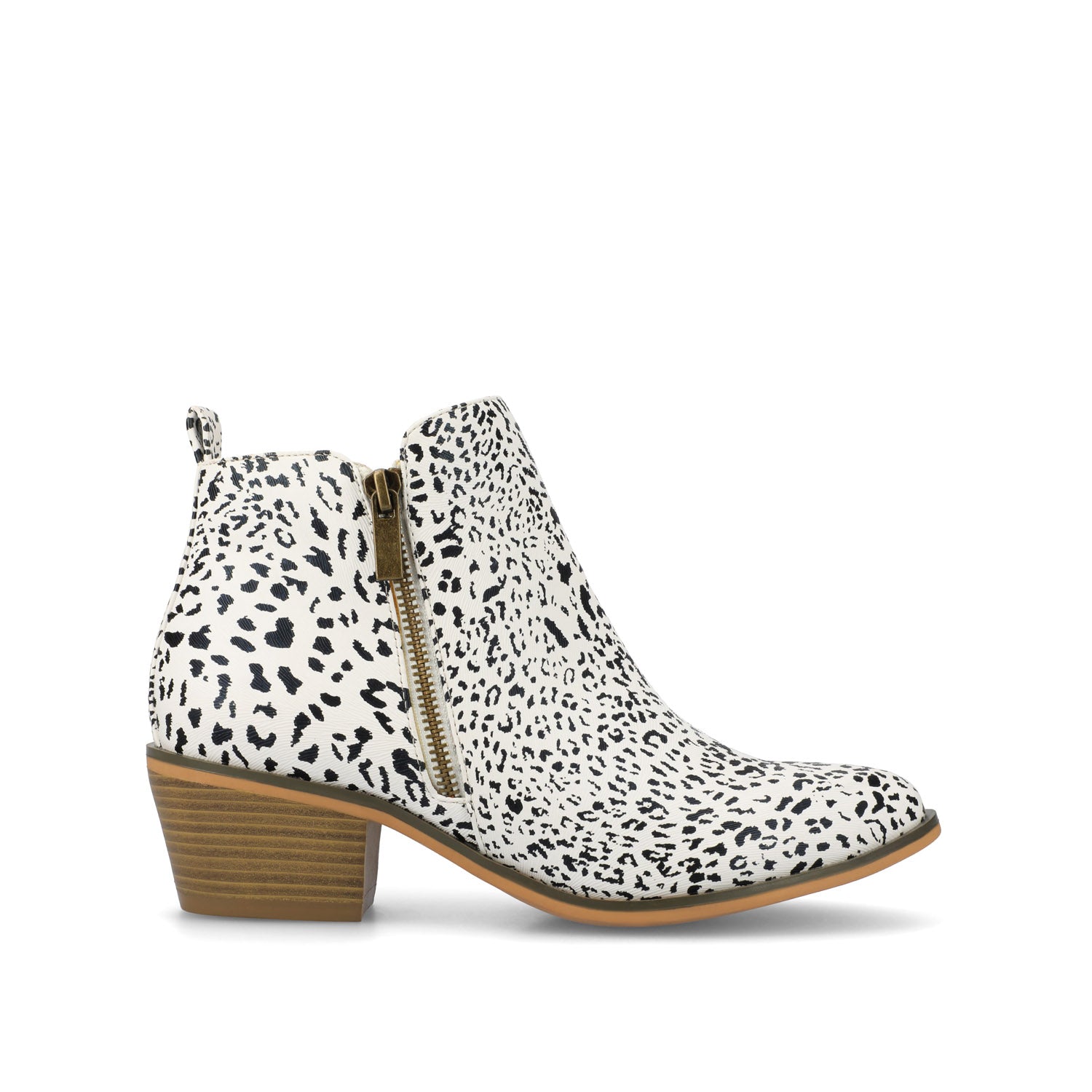 REBEL ZIP-UP BOOTIES IN VEGAN LEATHER
