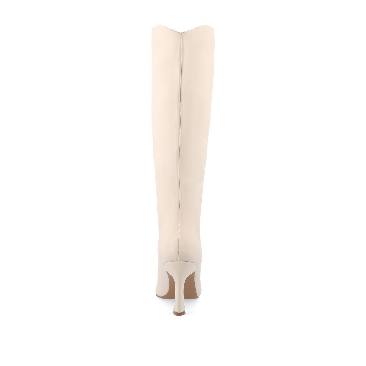 REHELA KNEE HIGH BOOTS IN VEGAN LEATHER - Bone