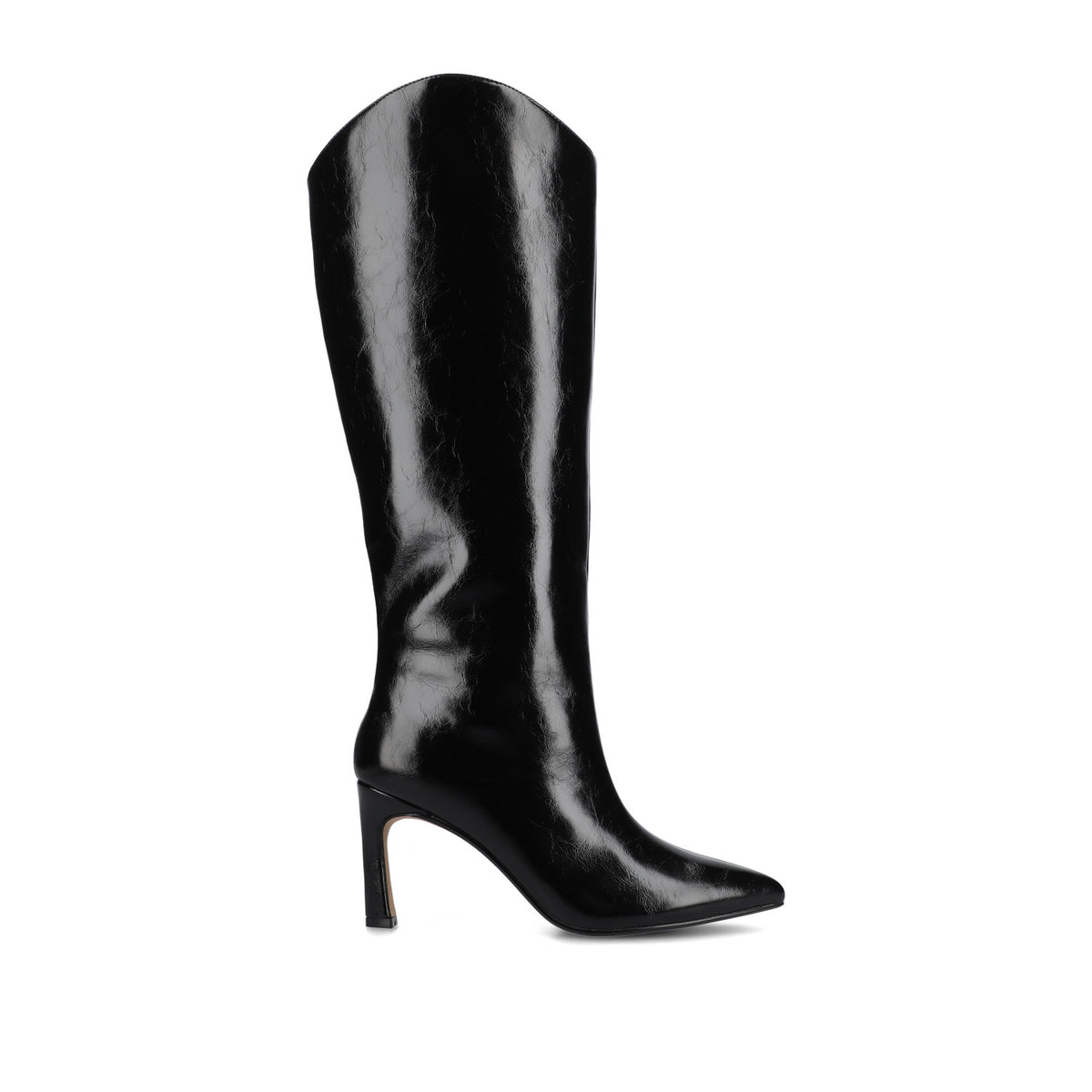 REHELA BOOTS IN EXTRA WIDE CALF - Black Patent