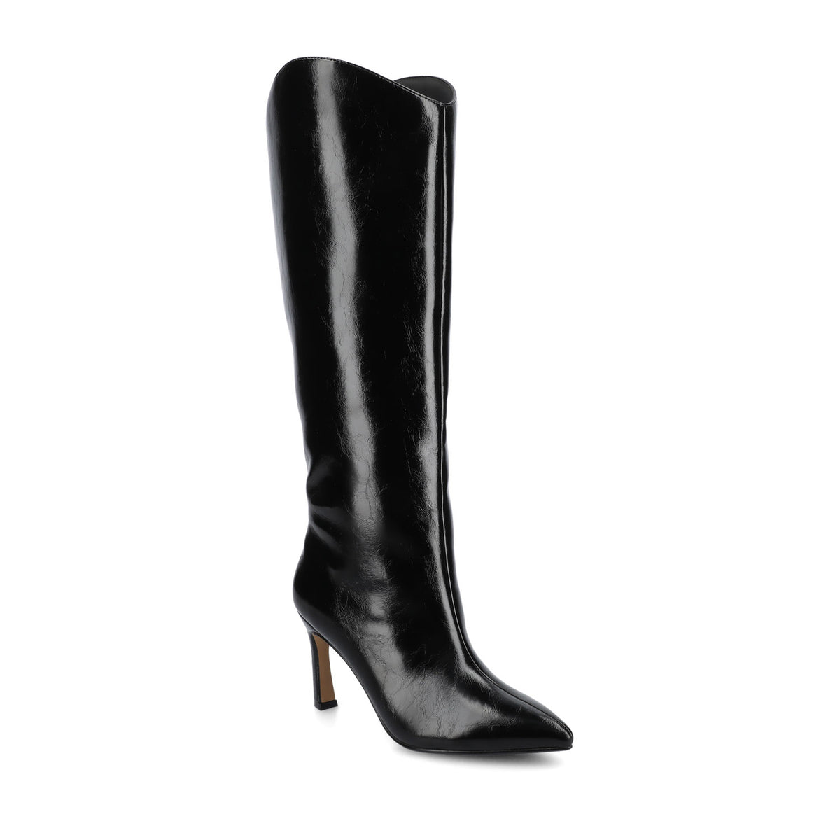 REHELA BOOTS IN EXTRA WIDE CALF - Black Patent