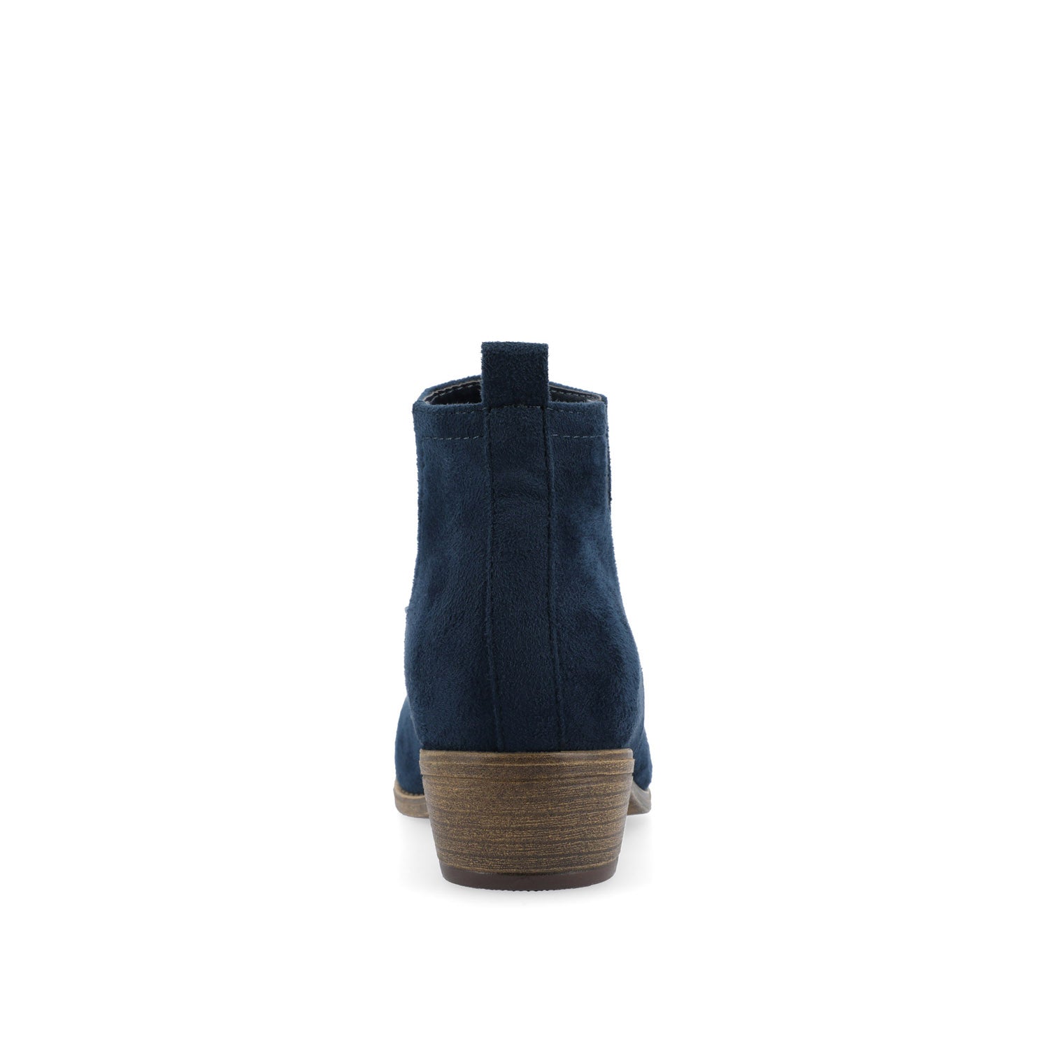 RIMI BLOCK HEELED BOOTIES IN FAUX SUEDE - Blue