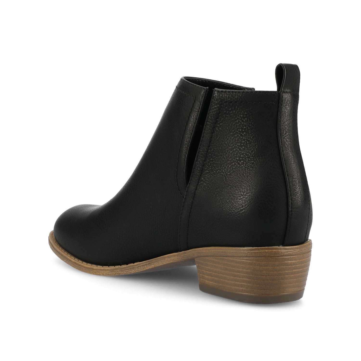 RIMI BLOCK HEELED BOOTIES IN WIDE - Black PU