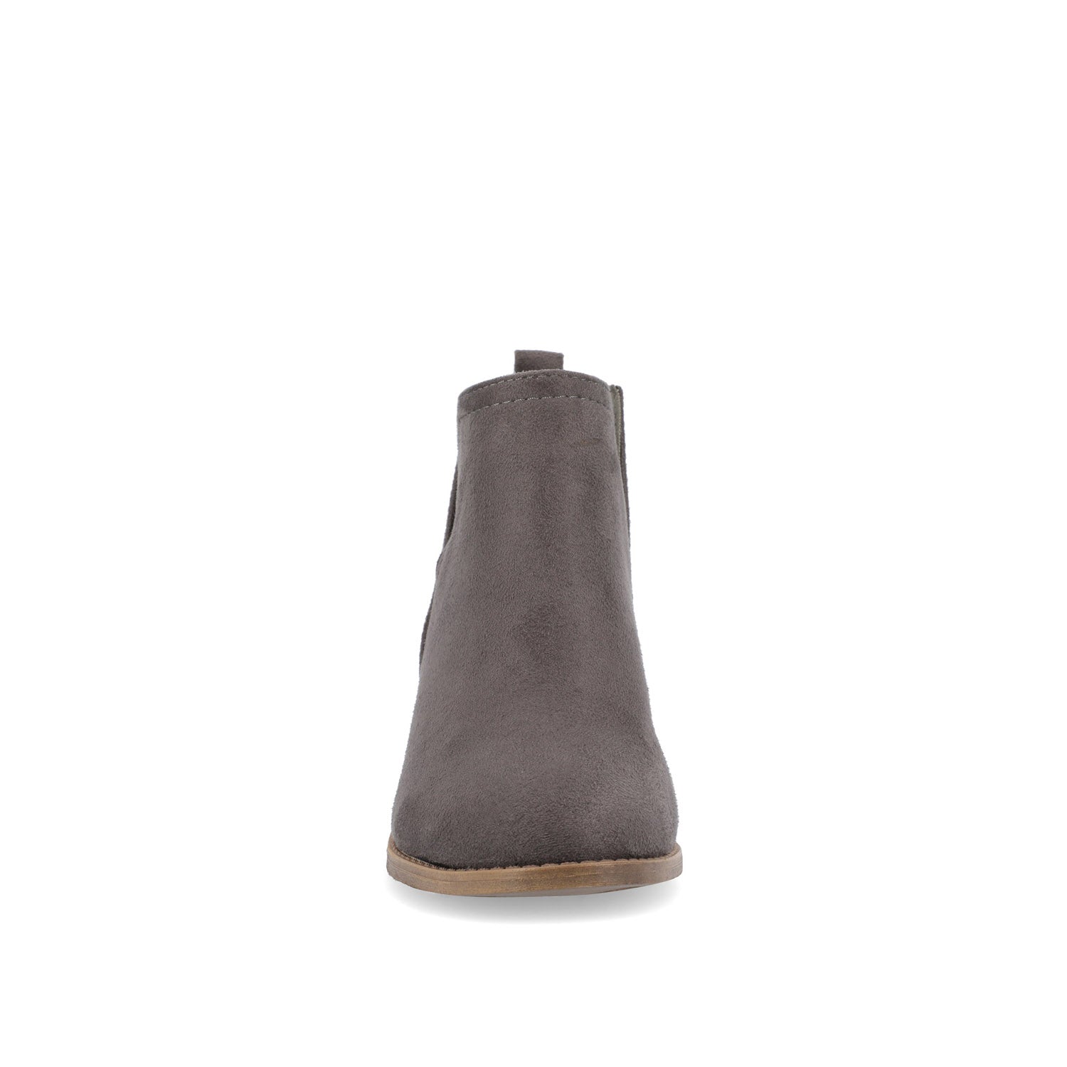 RIMI BLOCK HEELED BOOTIES IN FAUX SUEDE - Grey