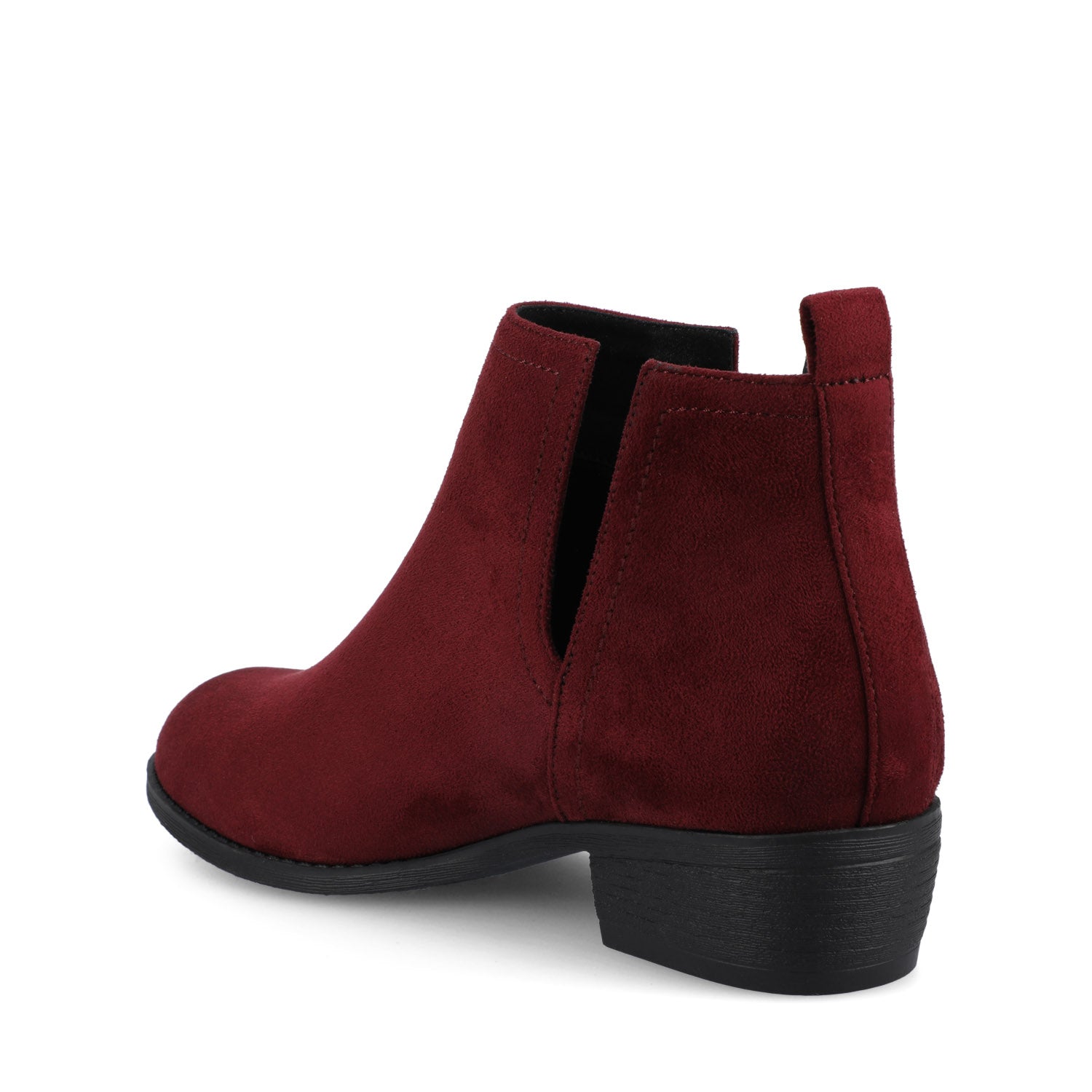 RIMI BLOCK HEELED BOOTIES IN FAUX SUEDE