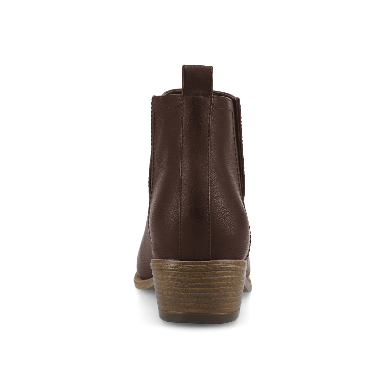 RIMI BLOCK HEELED BOOTIES IN WIDE - Brown PU