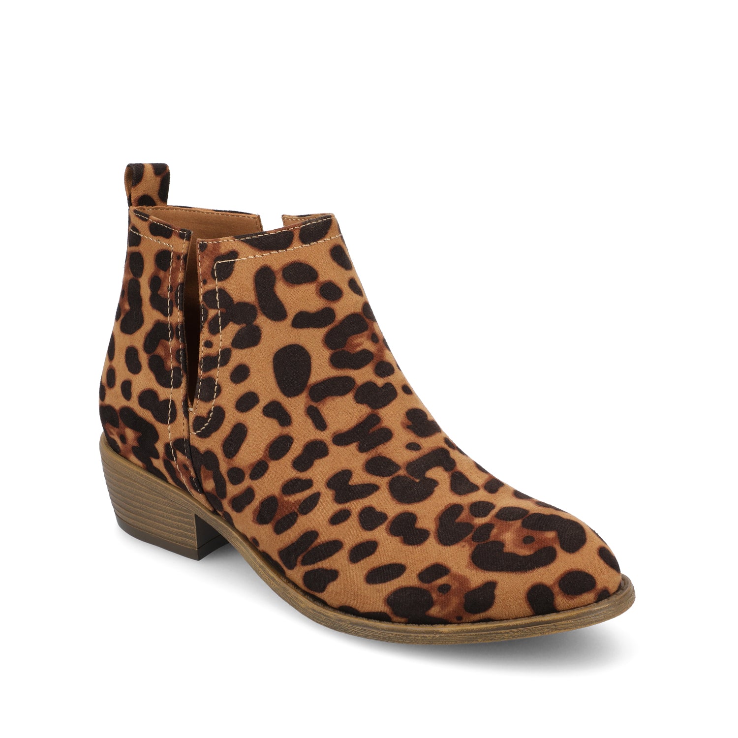 RIMI BLOCK HEELED BOOTIES IN WIDE - Leopard