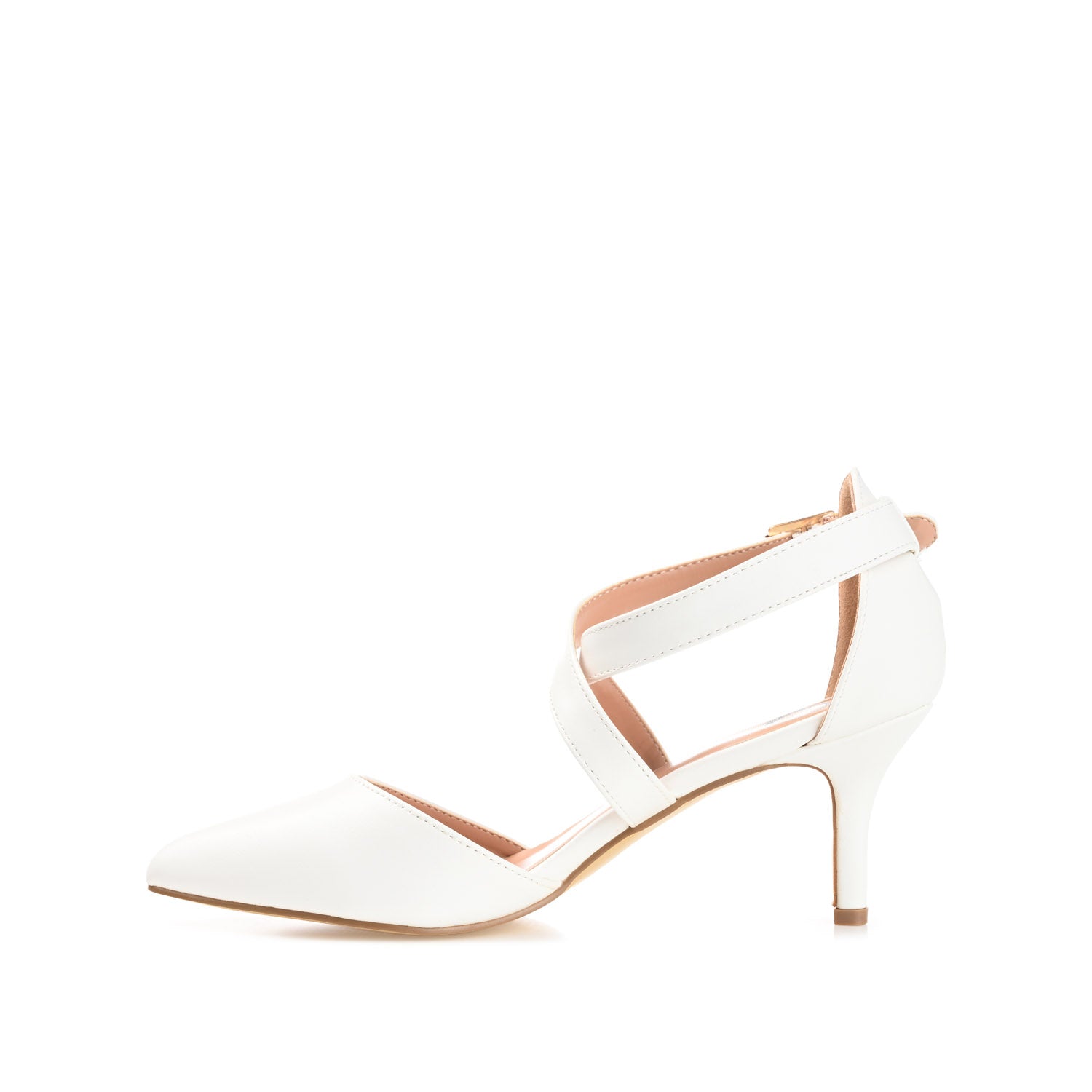 RIVA STILETTO PUMP HEELS IN WIDE - White