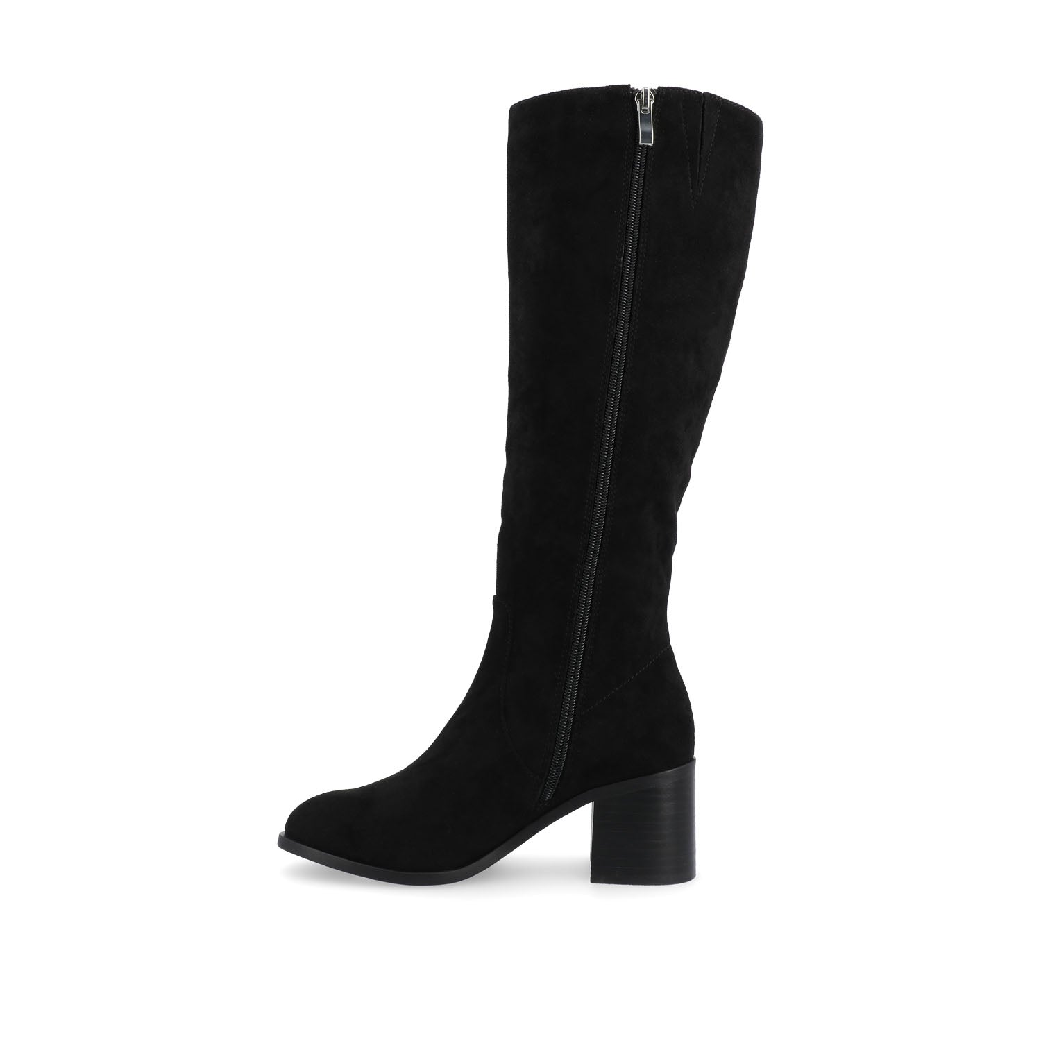 ROMILLY BOOTS IN WIDE-WIDTH & CALF - Black Suede