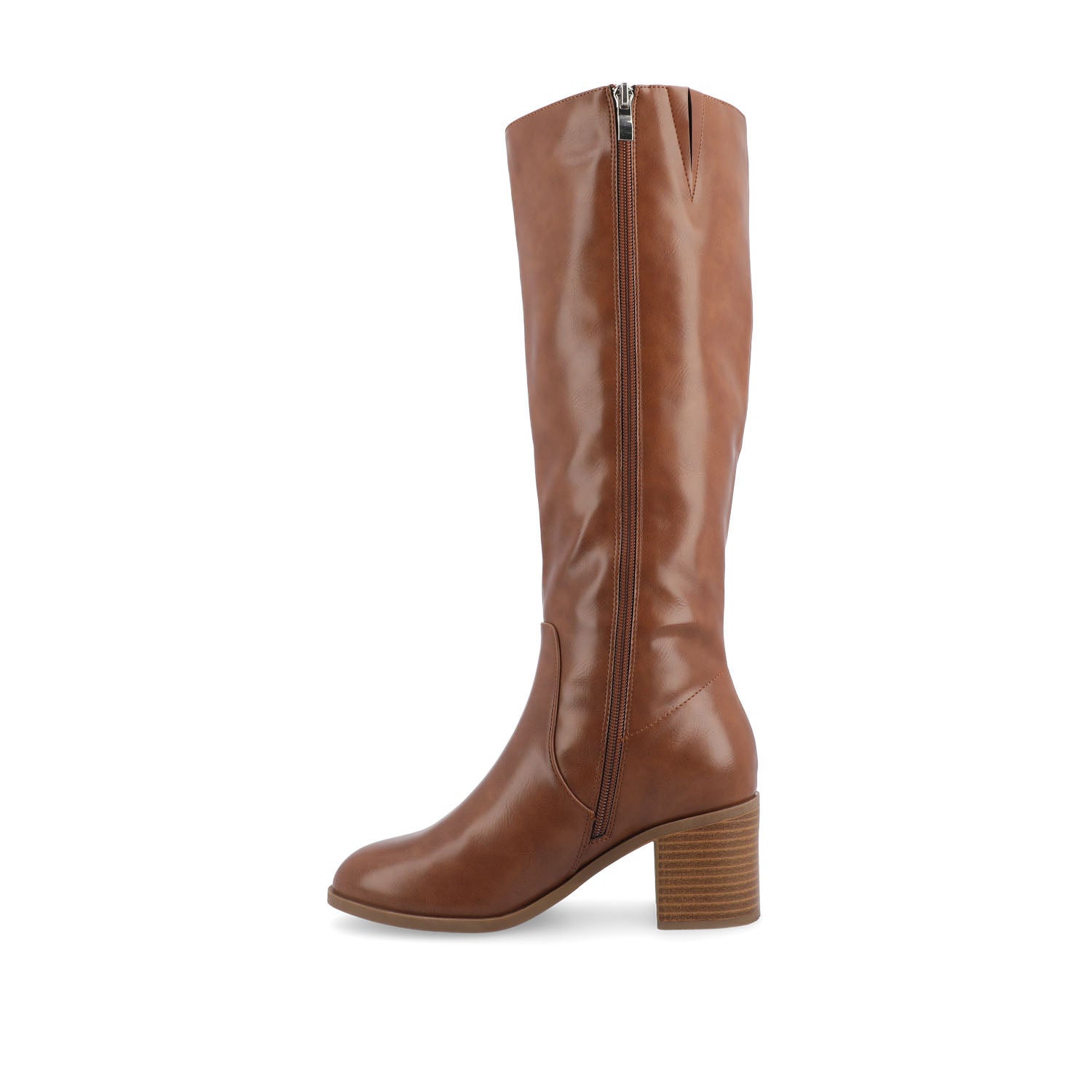 ROMILLY KNEE HIGH BOOTS IN X-WIDE CALF - Brown