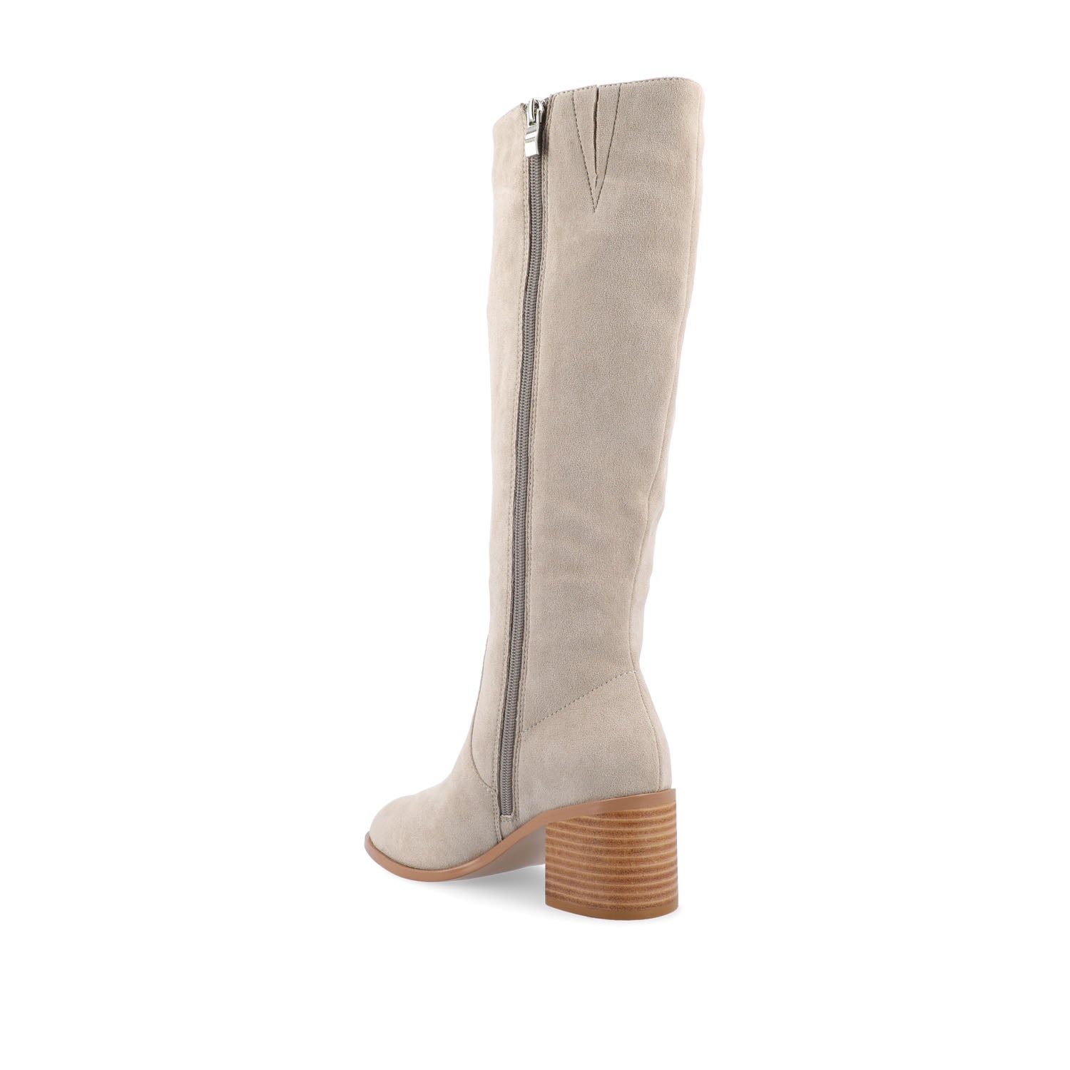 ROMILLY KNEE HIGH BOOTS IN X-WIDE CALF - Stone