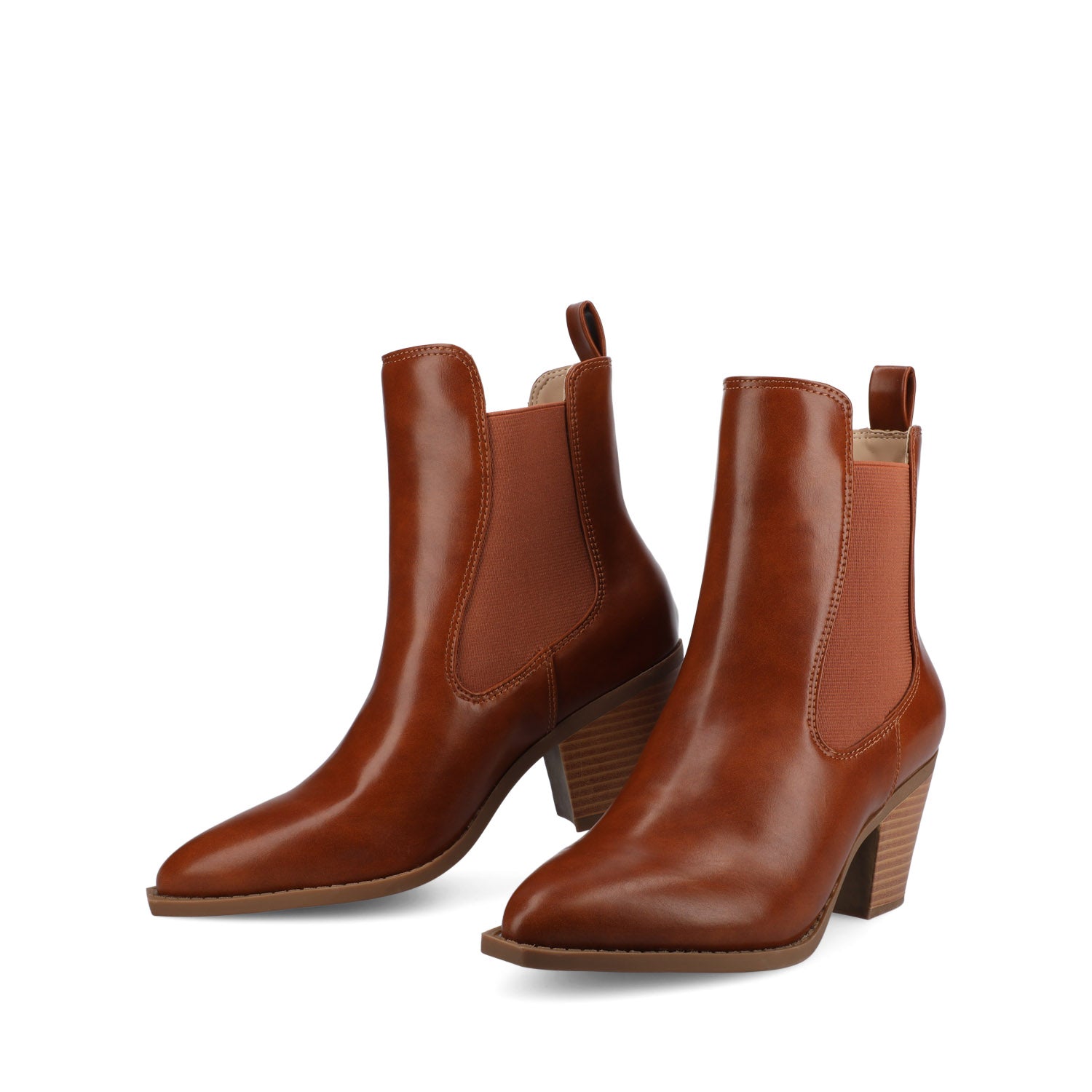 ROSEMARY WESTERN CHELSEA BOOTIES - Cognac