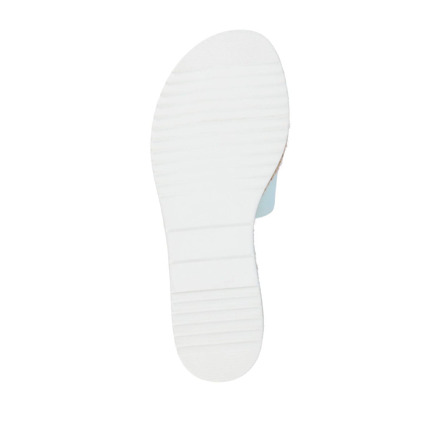 ROSEY ESPADRILLE WEDGE HEELED SLIDE SANDALS IN STATEMENT - Blue