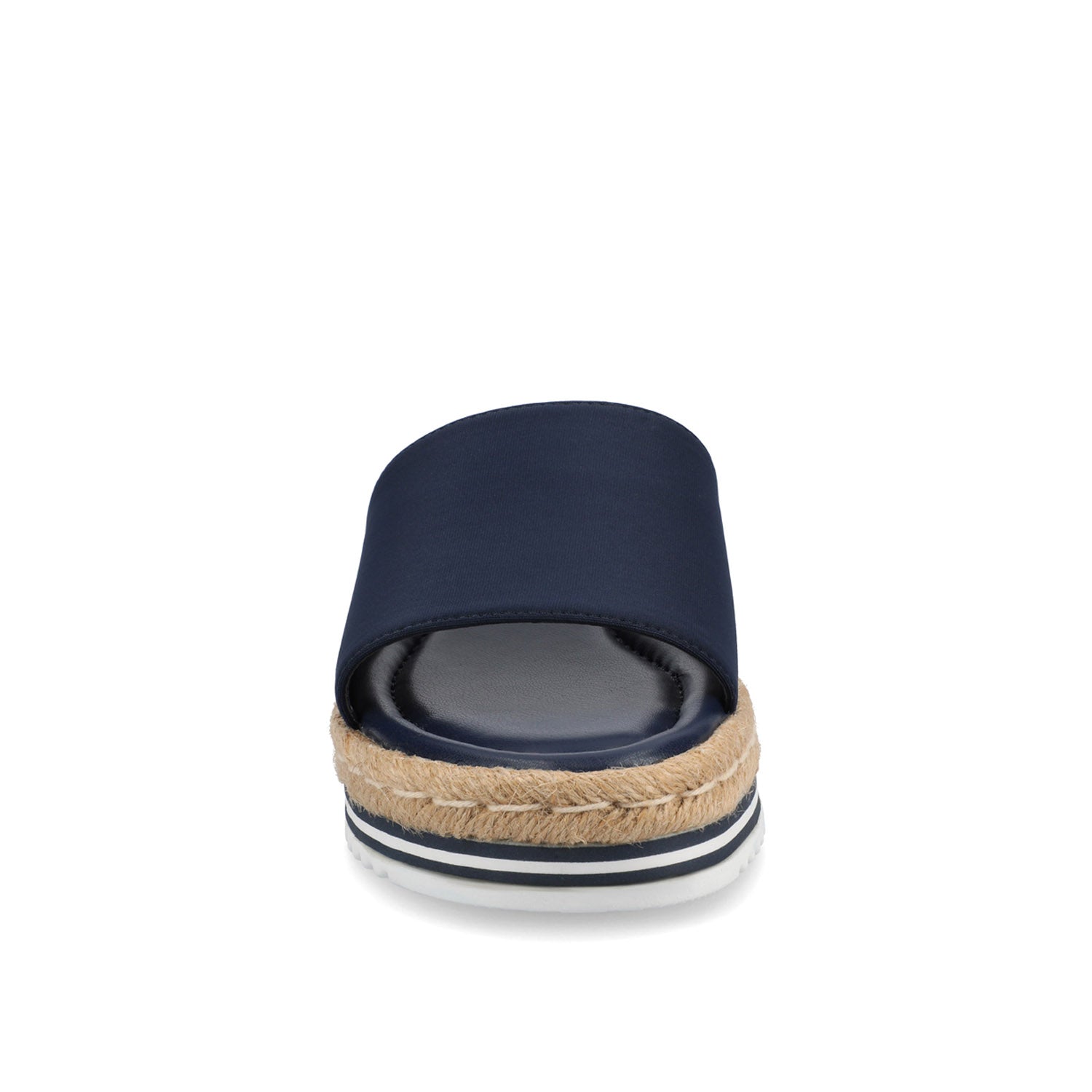 ROSEY ESPADRILLE WEDGE HEEL SANDALS IN WIDE - Navy Nubuck