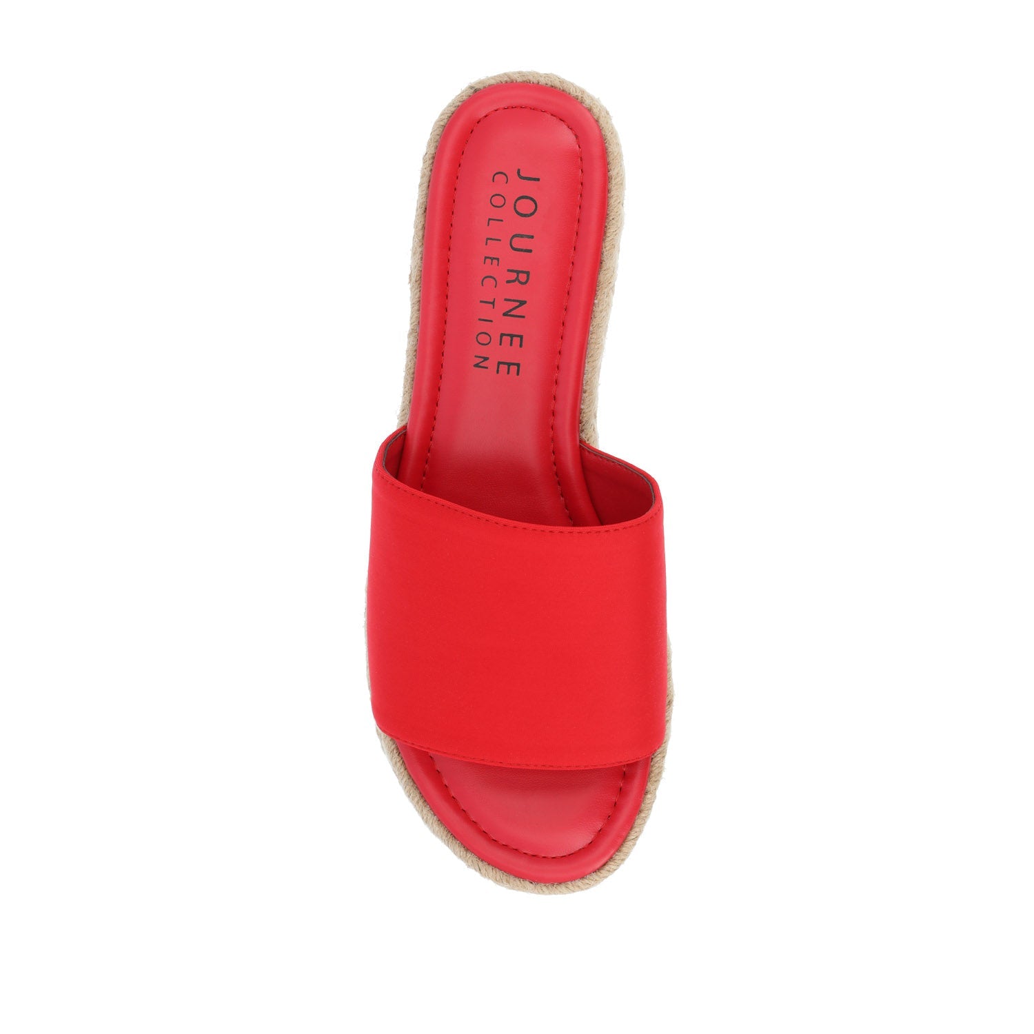 ROSEY ESPADRILLE WEDGE HEEL SANDALS IN WIDE - Red