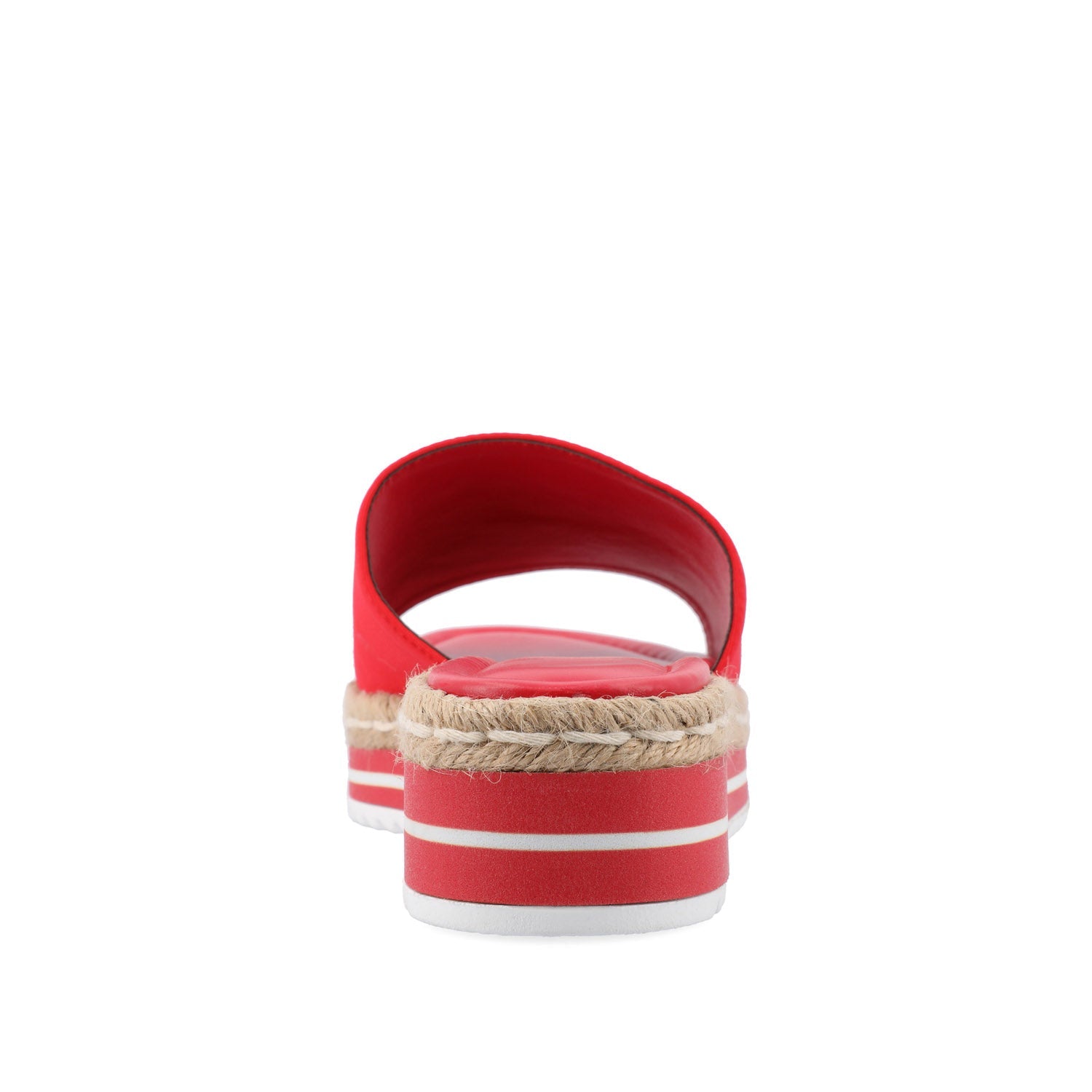 ROSEY ESPADRILLE WEDGE HEEL SANDALS IN WIDE - Red