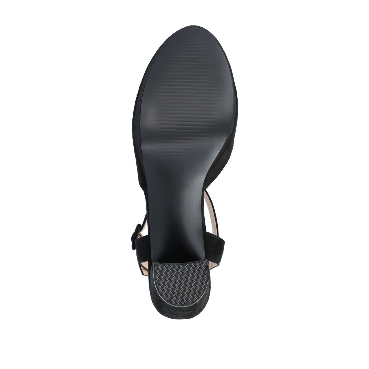 ROSLYNN PLATFORM HEELS IN FAUX SUEDE - Black