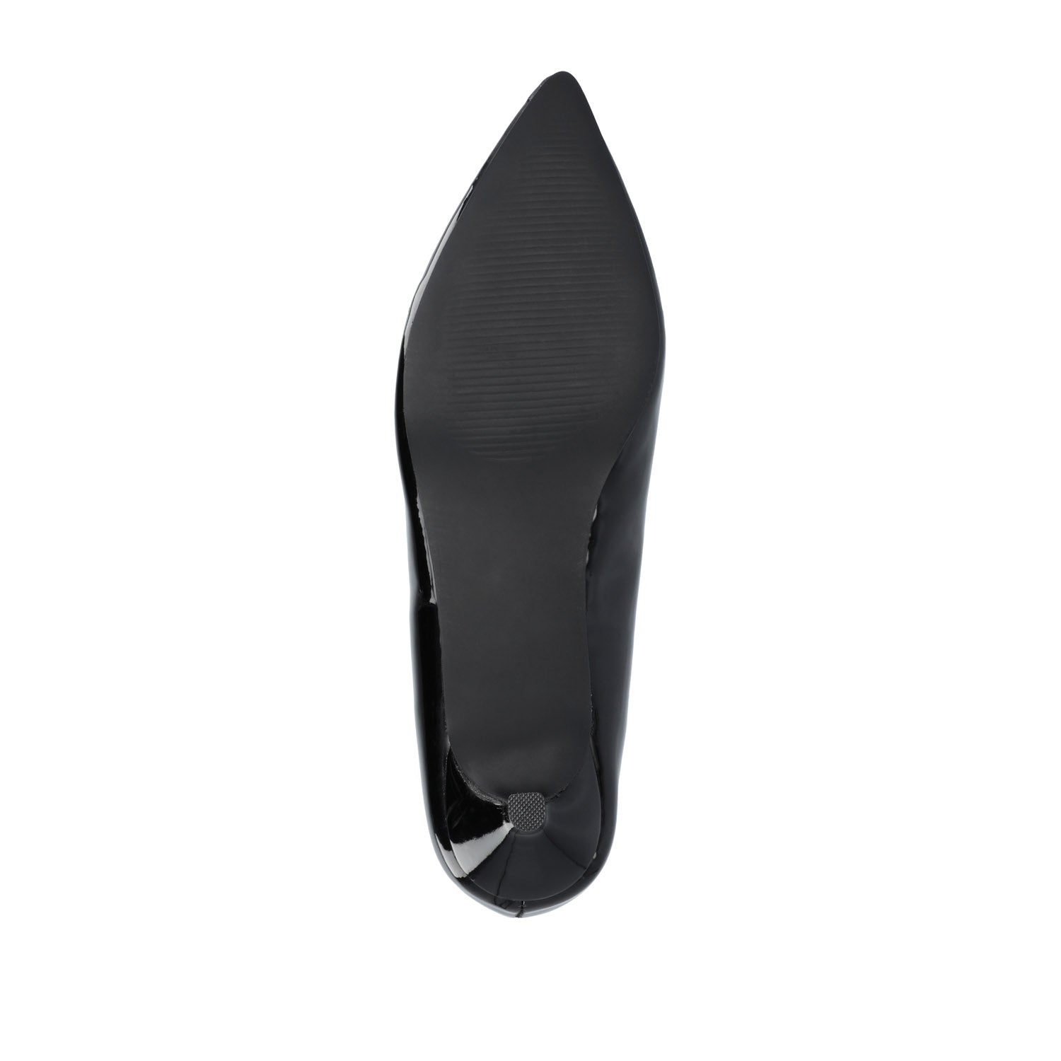 RUMI POINTED TOE KITTEN HEELS IN PATENT - Black