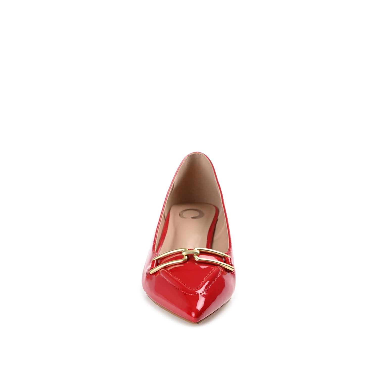 RUMI POINTED TOE KITTEN HEELS IN WIDE - Red