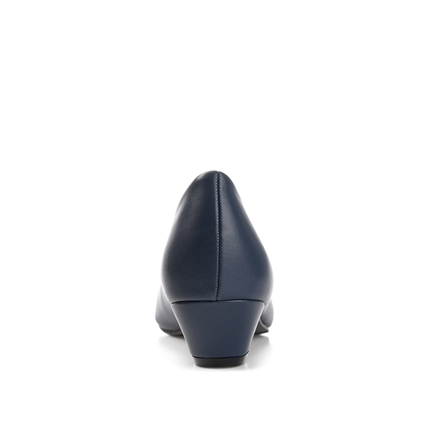 SAAR LOW PUMP HEELS IN VEGAN LEATHER - Navy Nubuck