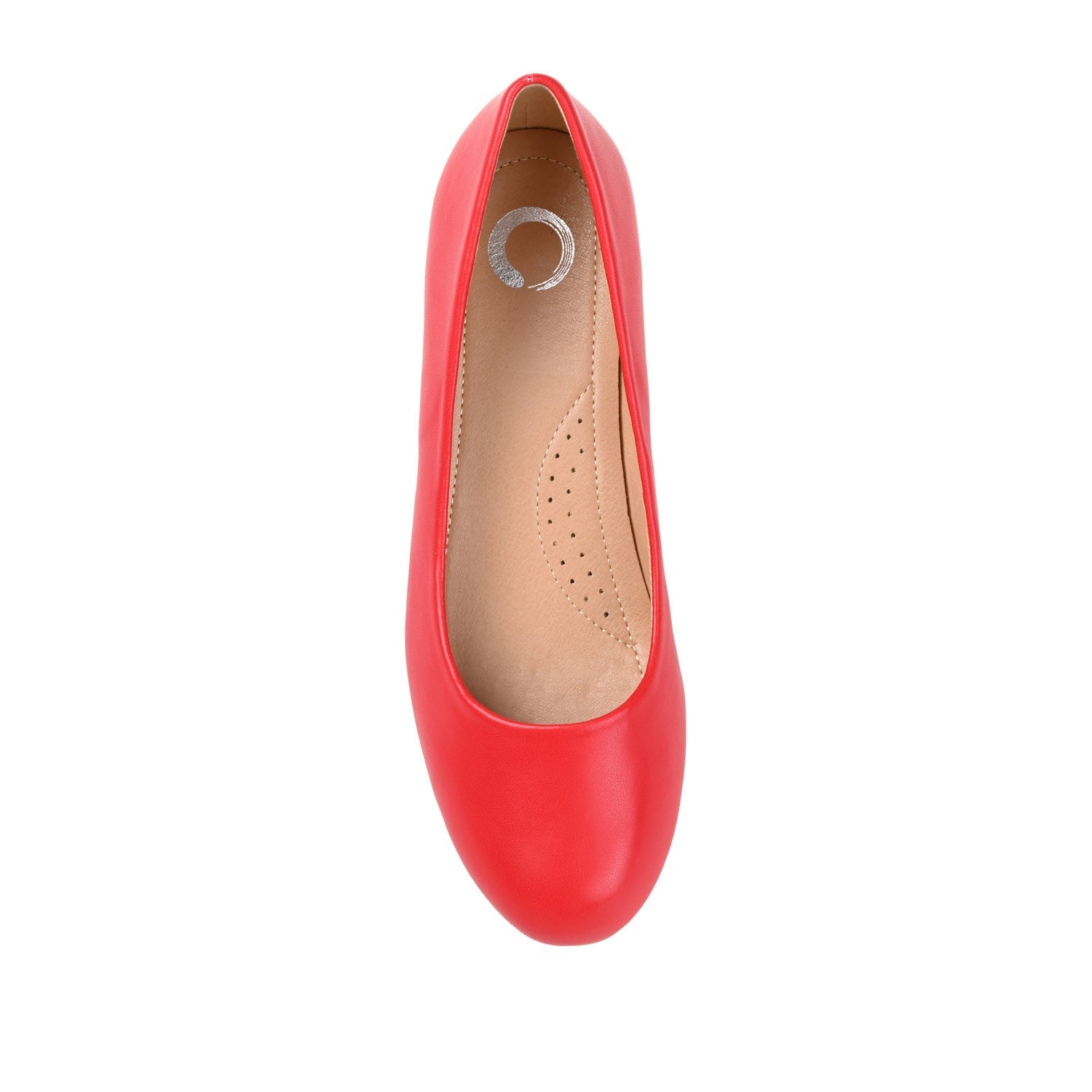 SAAR LOW PUMP HEELS IN VEGAN LEATHER - Red