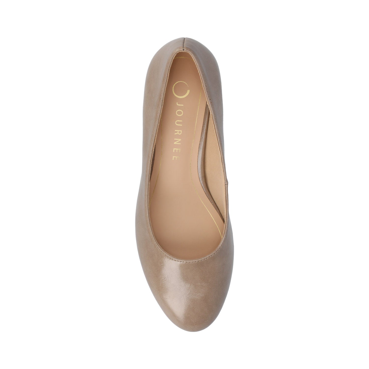 SAAR II LOW PUMP HEELS IN PATENT - Taupe Patent