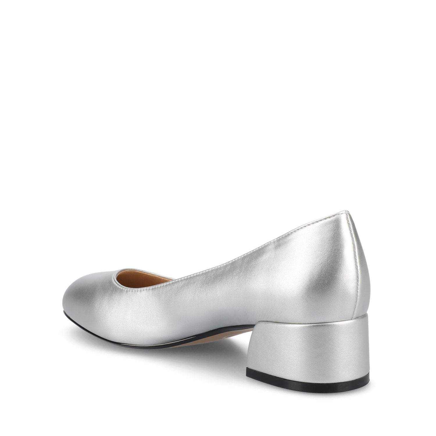 SAAR II LOW PUMP HEELS IN PATENT - Silver PU