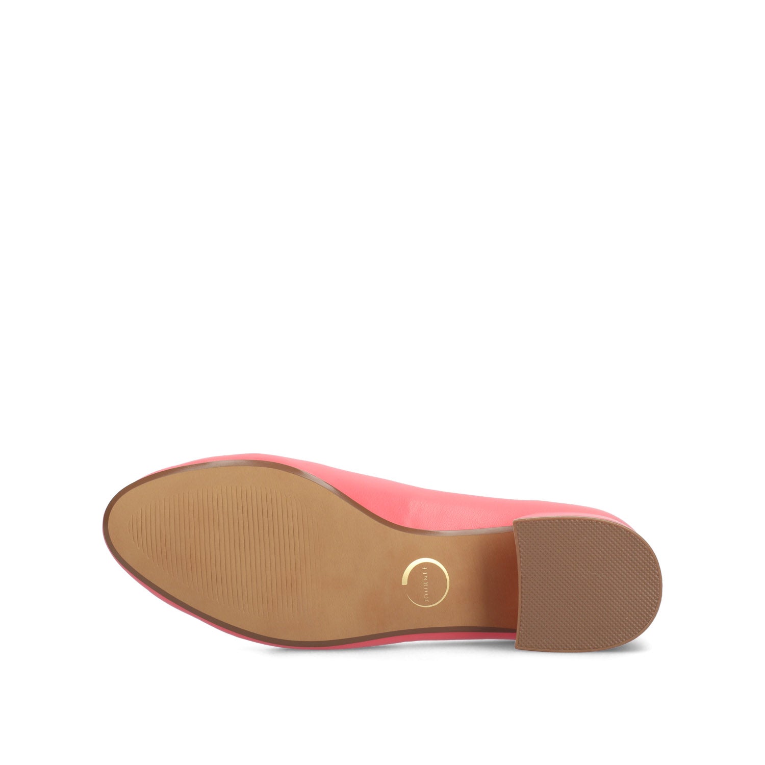 SAAR II VEGAN LEATHER PUMP HEELS IN WIDE - Coral PU