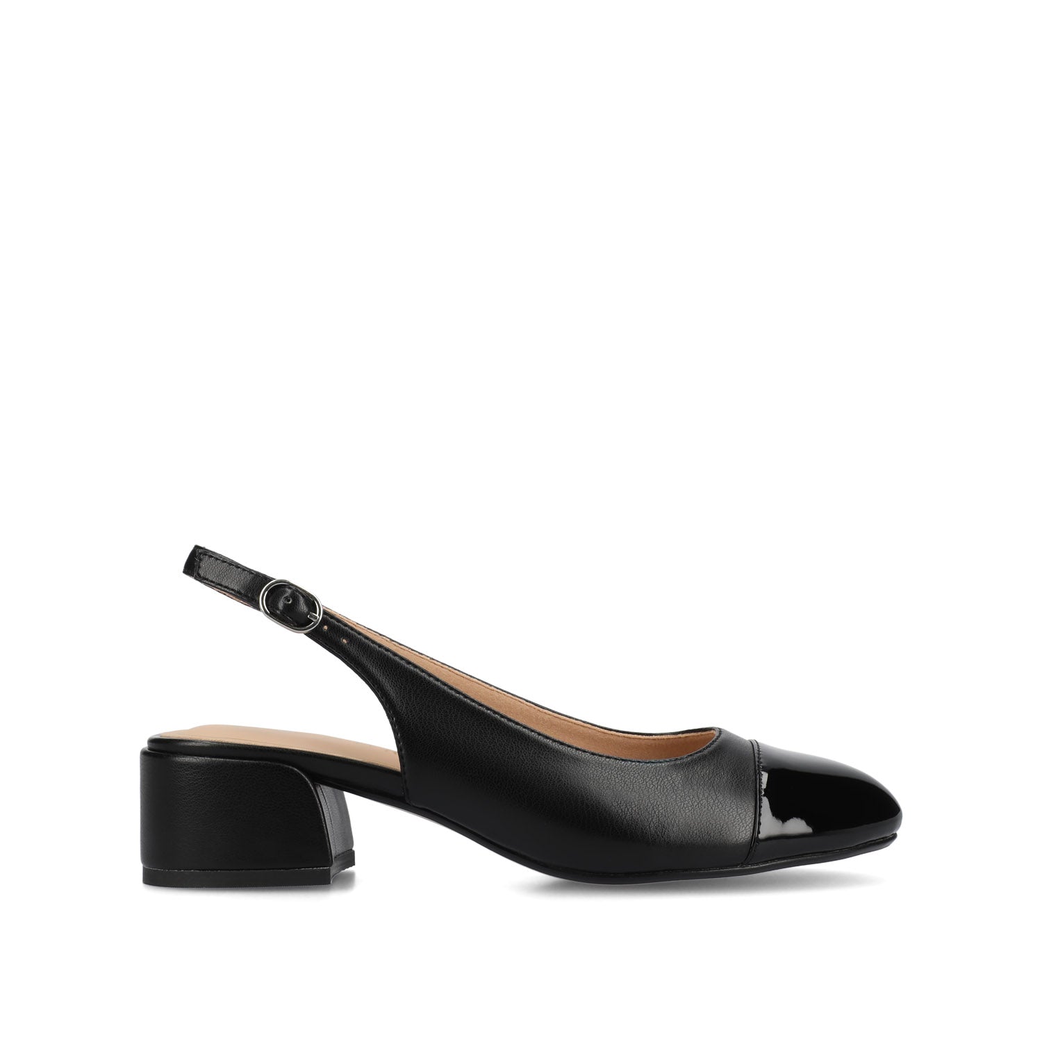 SAMMIE BLOCK HEELS IN VEGAN LEATHER