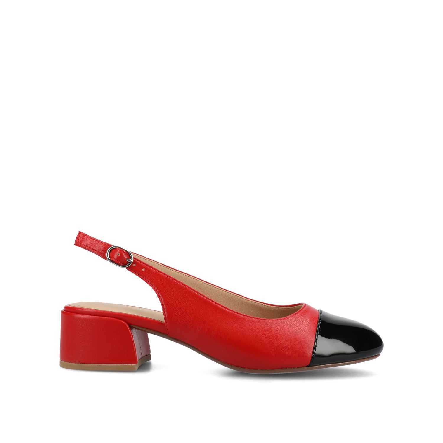 SAMMIE BLOCK HEELS IN VEGAN LEATHER