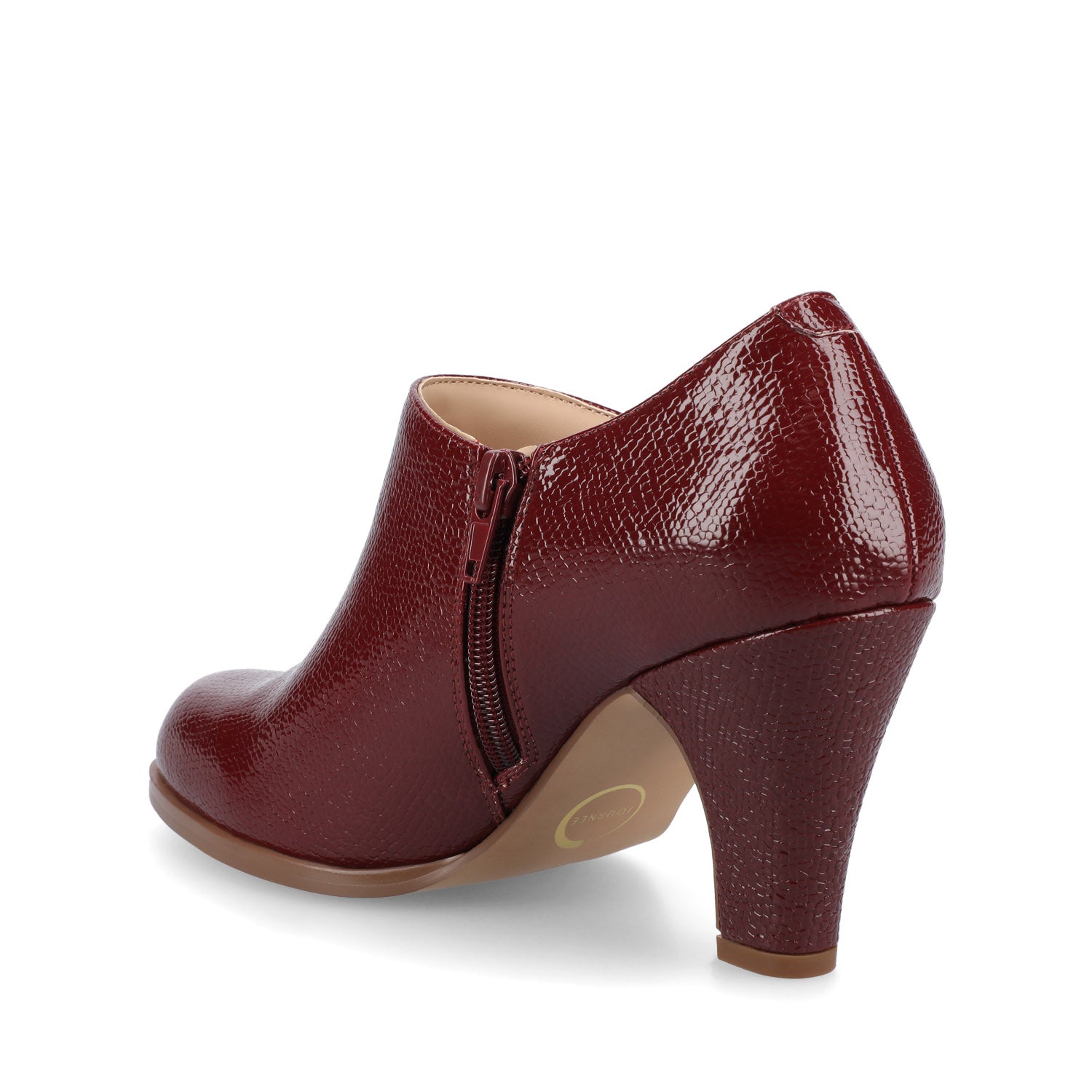 SANZI ZIP-UP BOOTIES IN FAUX SUEDE