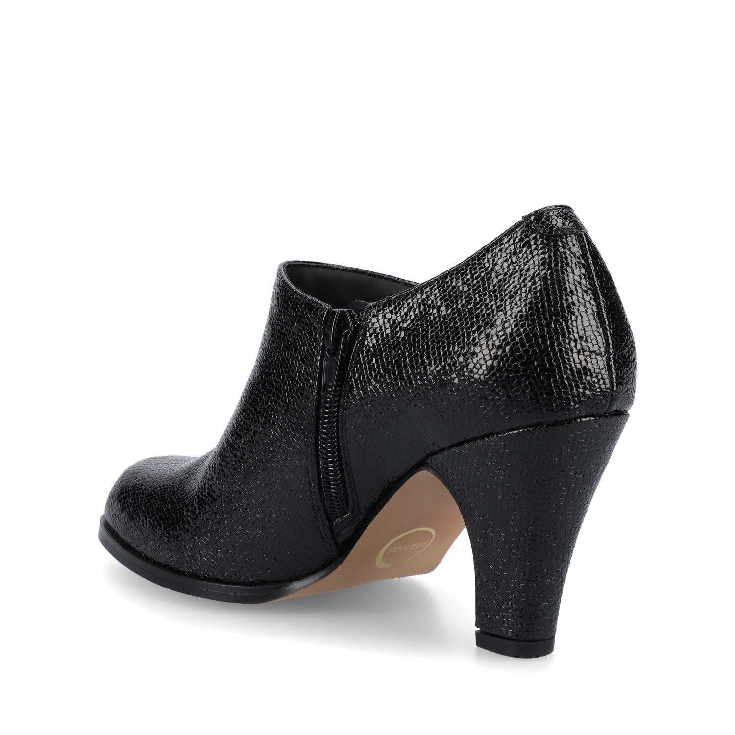 SANZI ZIP-UP BOOTIES IN FAUX SUEDE