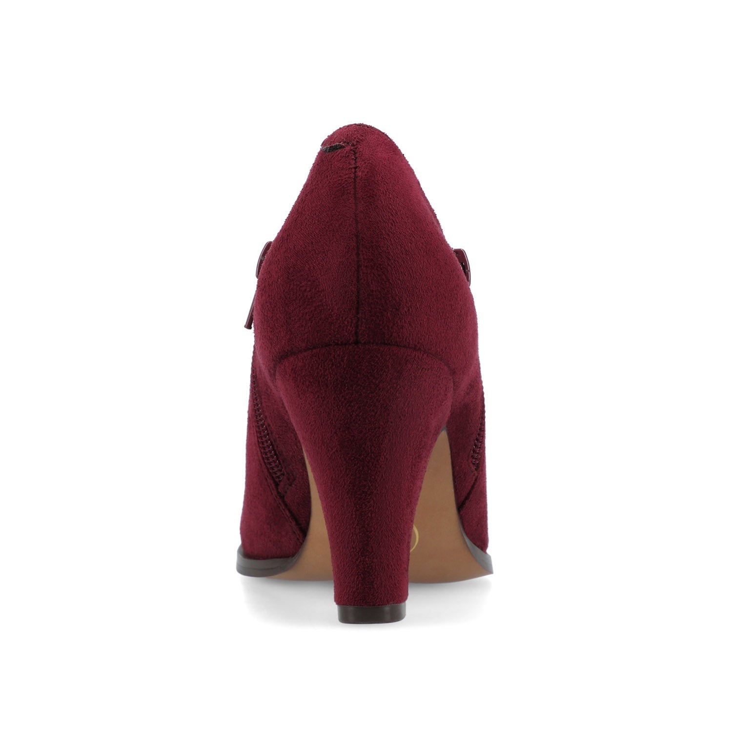 SANZI ZIP-UP BOOTIES IN WIDE - Oxblood Suede