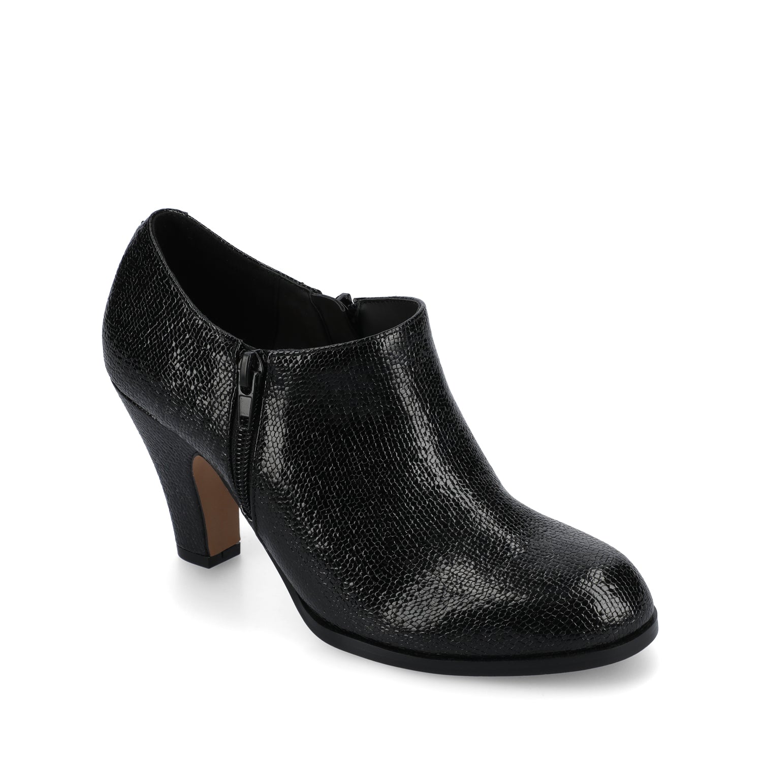 SANZI ZIP-UP BOOTIES IN WIDE