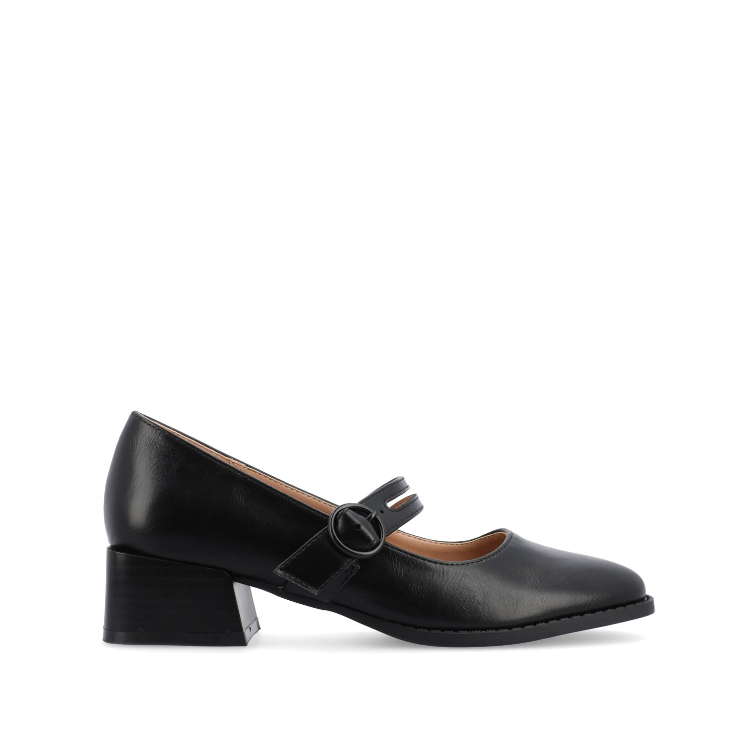 SAVVI MARY JANE PUMP HEELS IN VEGAN LEATHER