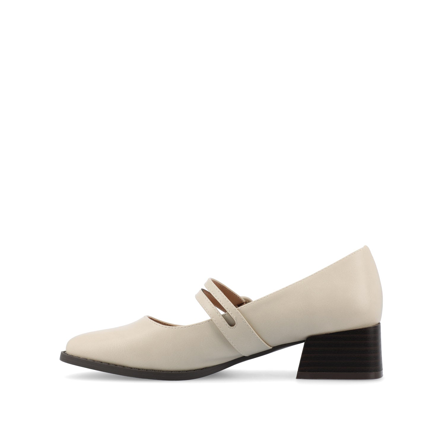 SAVVI MARY JANE PUMP HEELS IN VEGAN LEATHER
